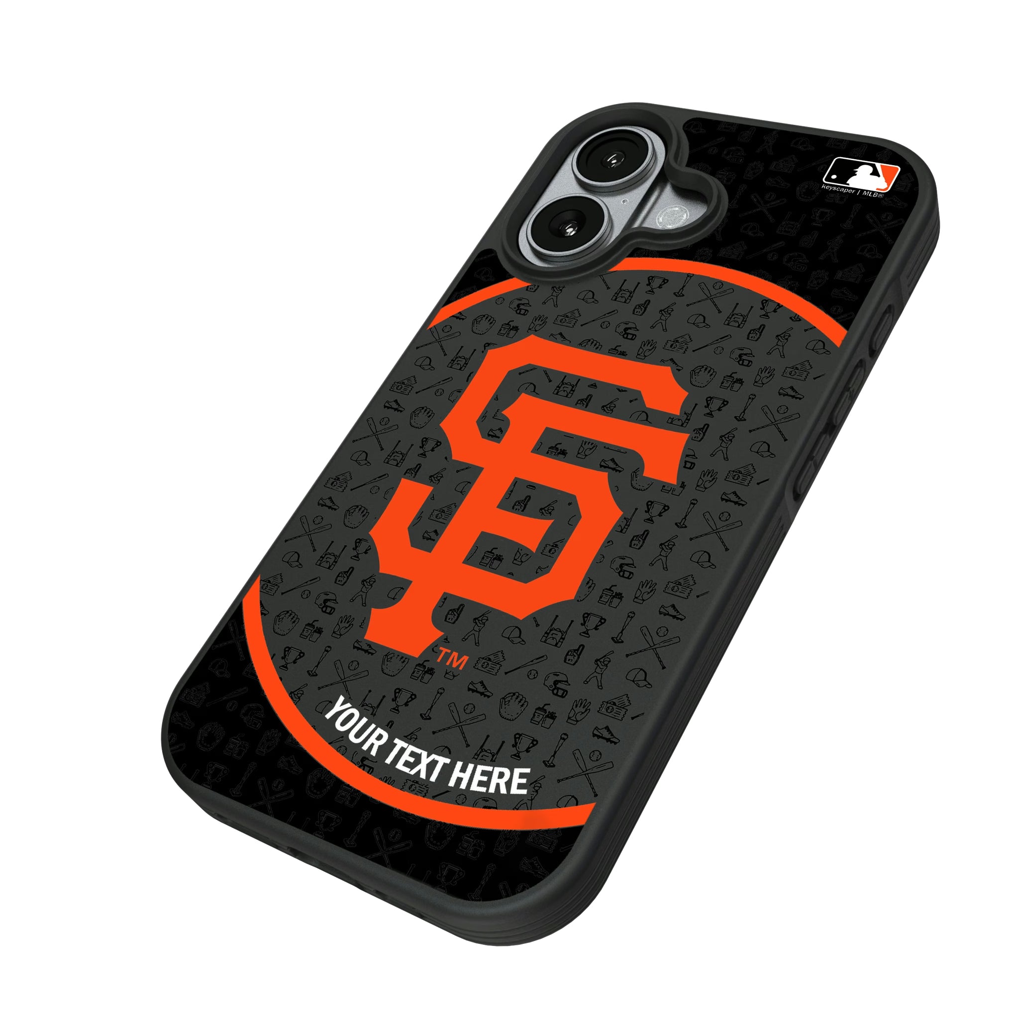 San Francisco Giants Personalized Circle iPhone Bump Phone Case for Apple iPhone - Isometric View#Device_iPhone 17