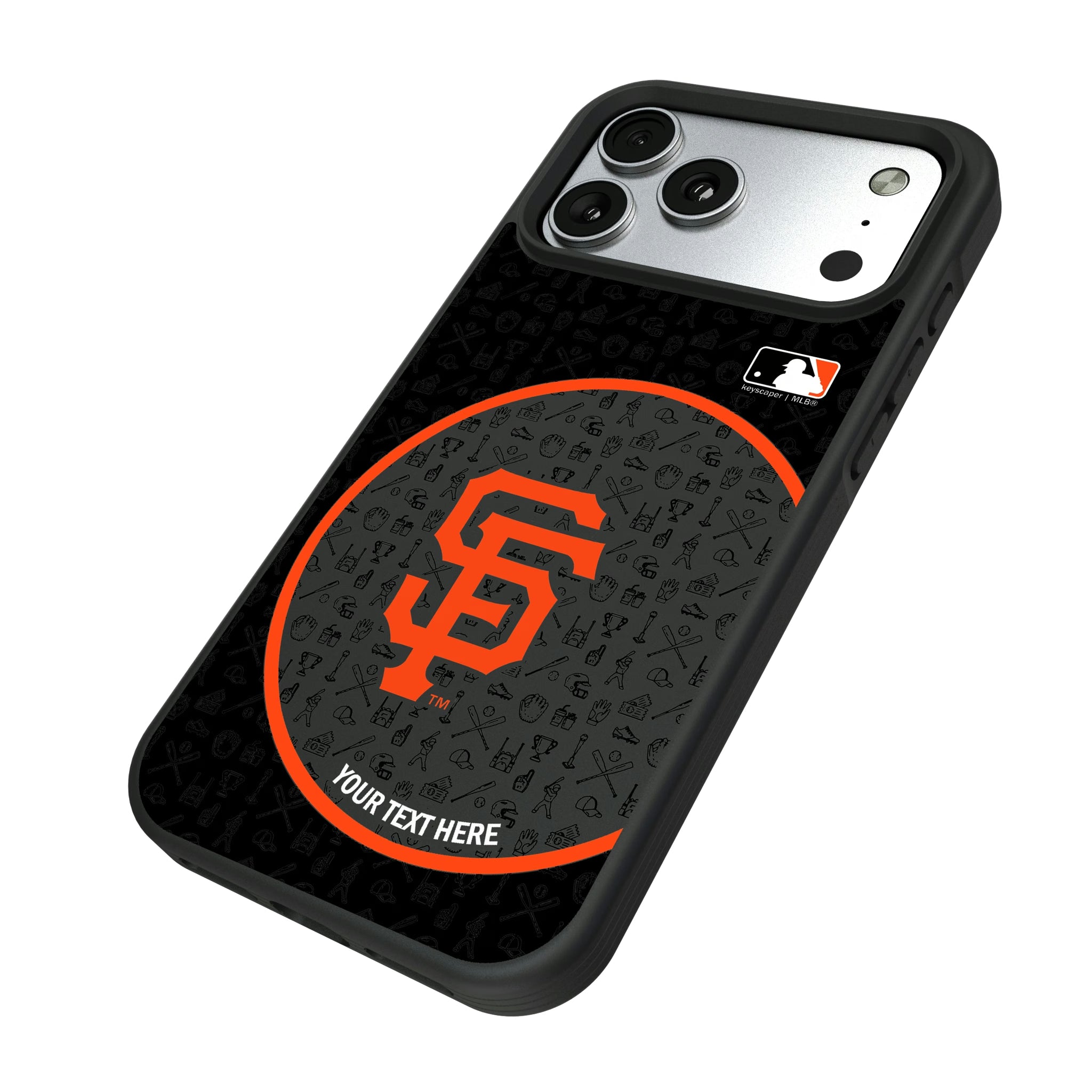 San Francisco Giants Personalized Circle iPhone Bump Phone Case for Apple iPhone - Isometric View#Device_iPhone 17 Pro Max
