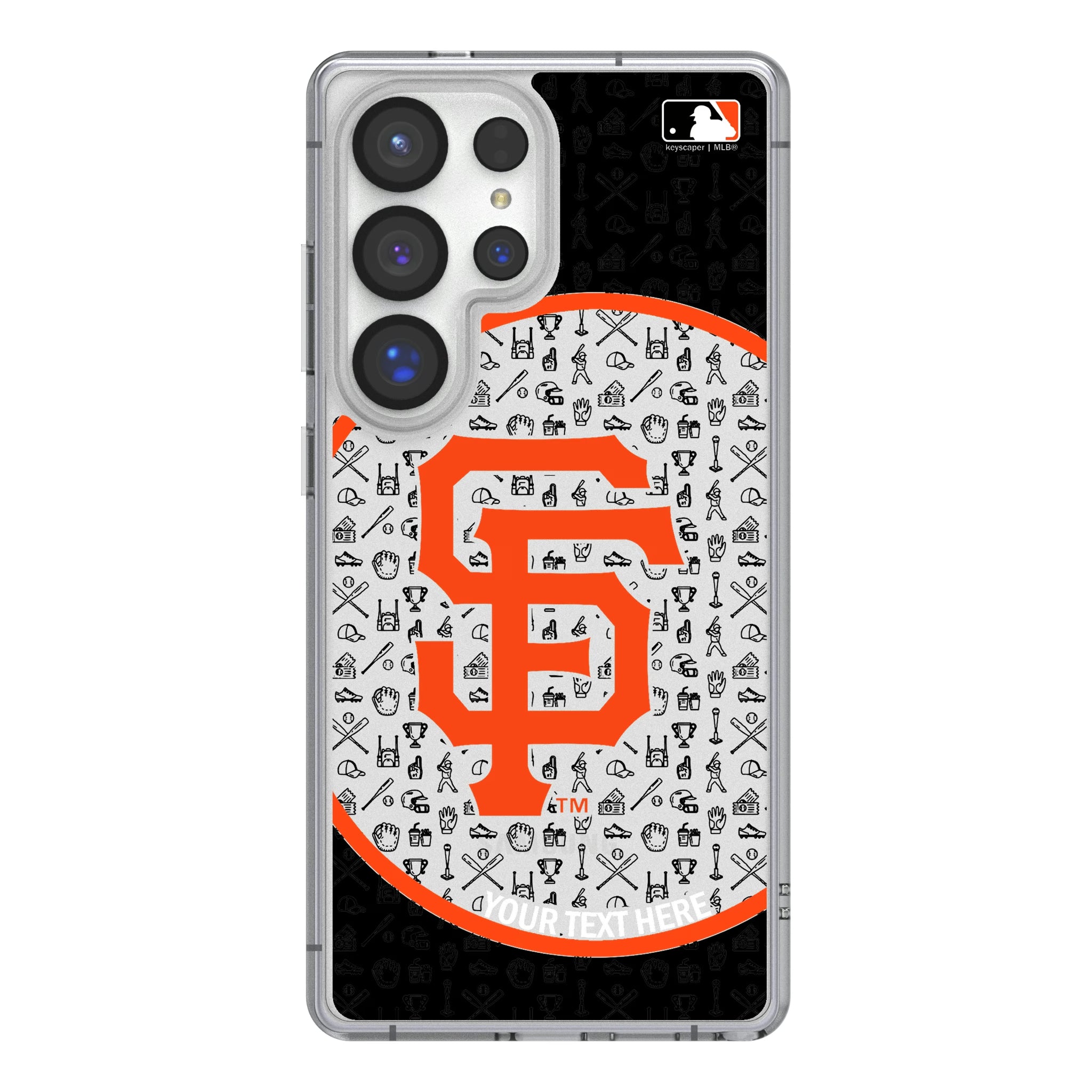 San Francisco Giants Personalized Circle Galaxy Clear Phone Case for Samsung Galaxy