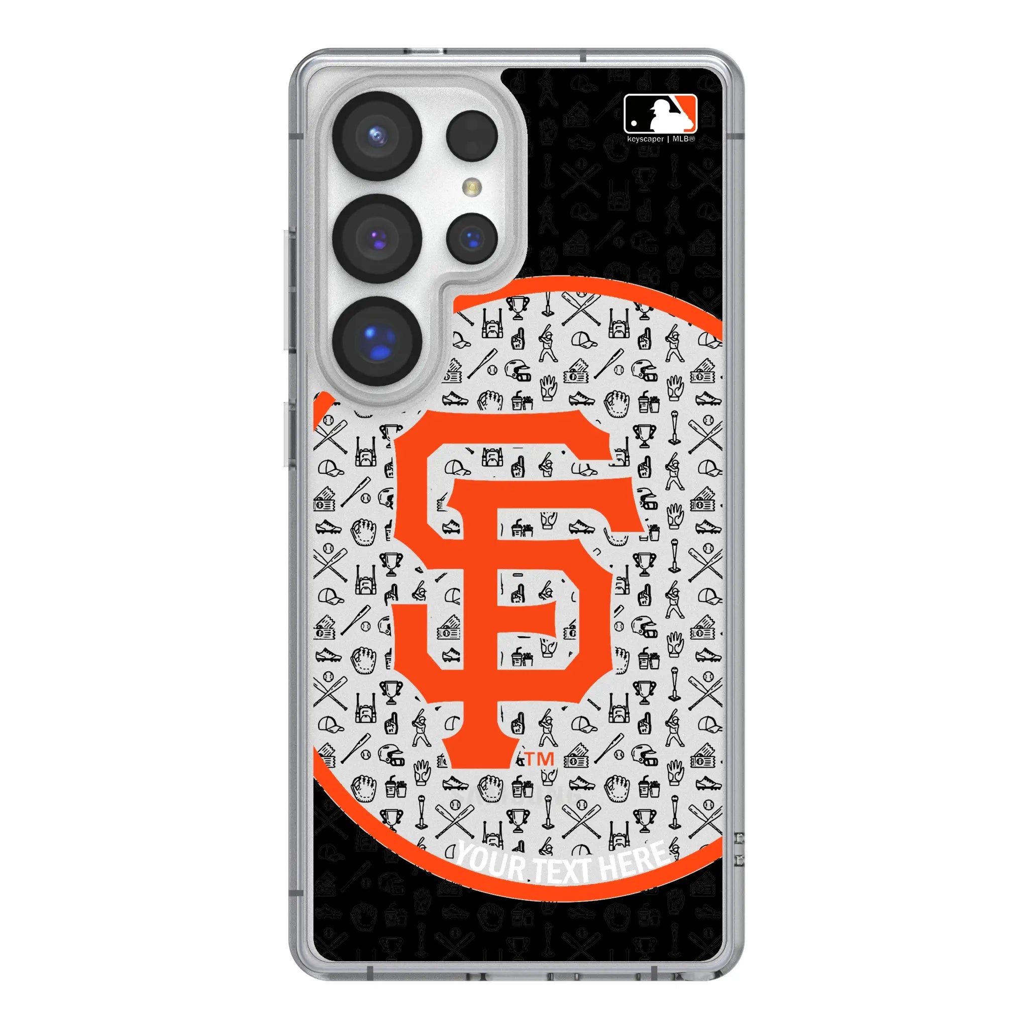 San Francisco Giants Personalized Circle Galaxy Clear Phone Case for Samsung Galaxy#Device_Galaxy S25 Ultra