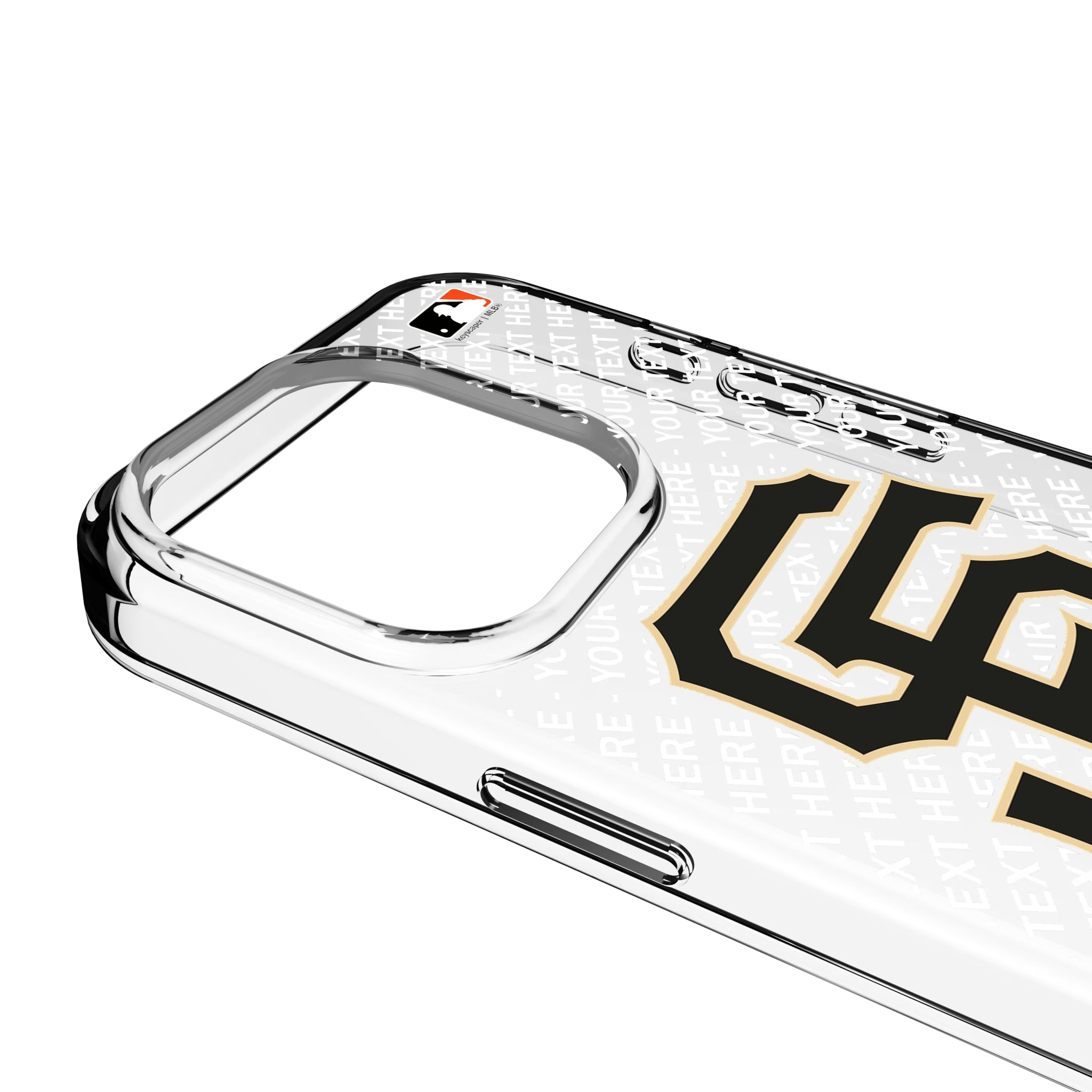 San Francisco Giants Personalized EndZone Plus iPhone Clear Phone Case for Apple iPhone - Detail