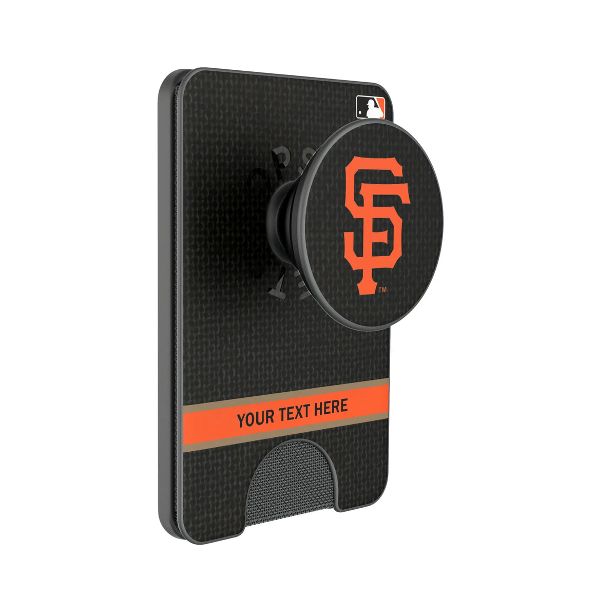 San Francisco Giants Personalized Endzone Solid Popsockets Wallet Magnetic