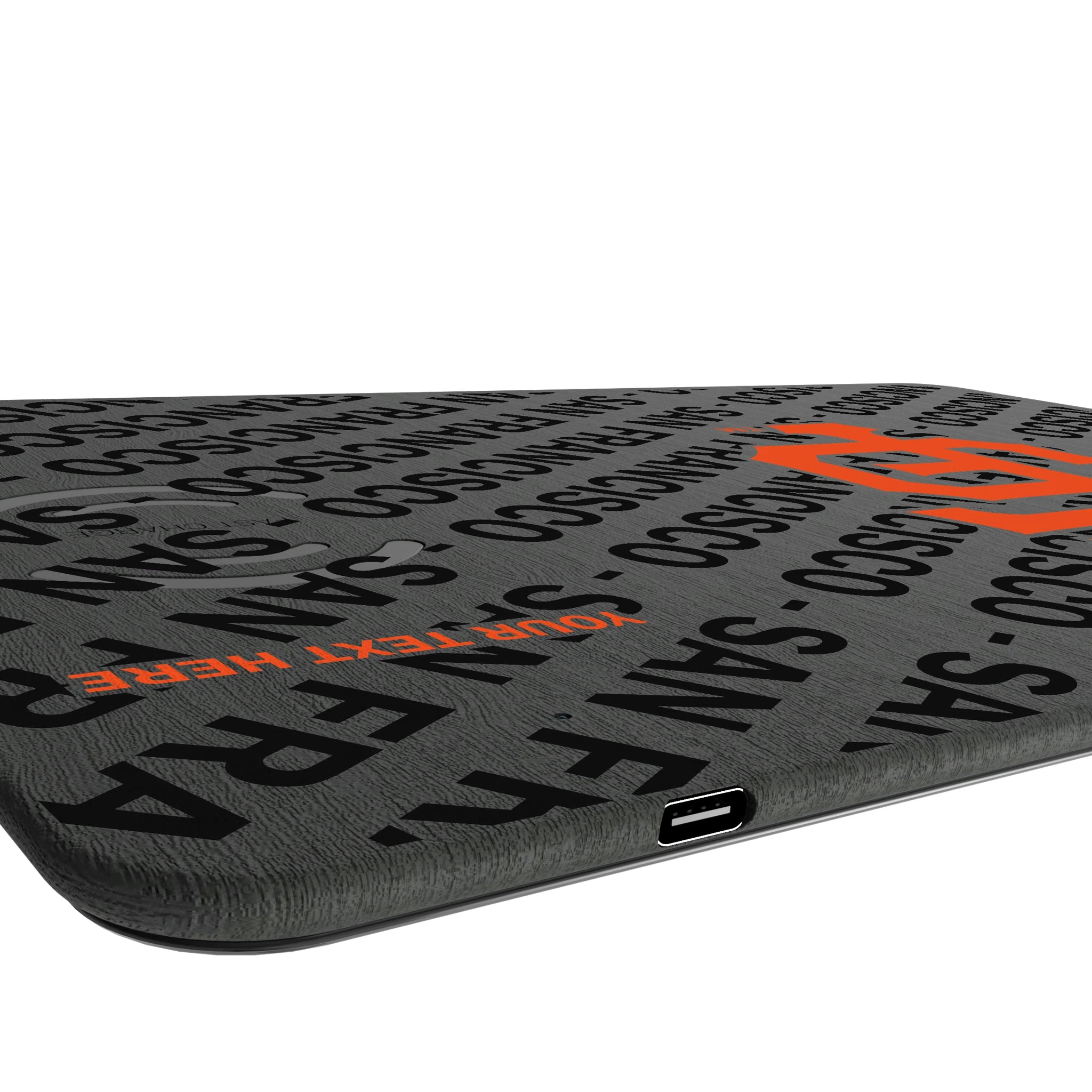 San Francisco Giants Personalized Tilt 15-Watt Wireless Charger and Mouse Pad