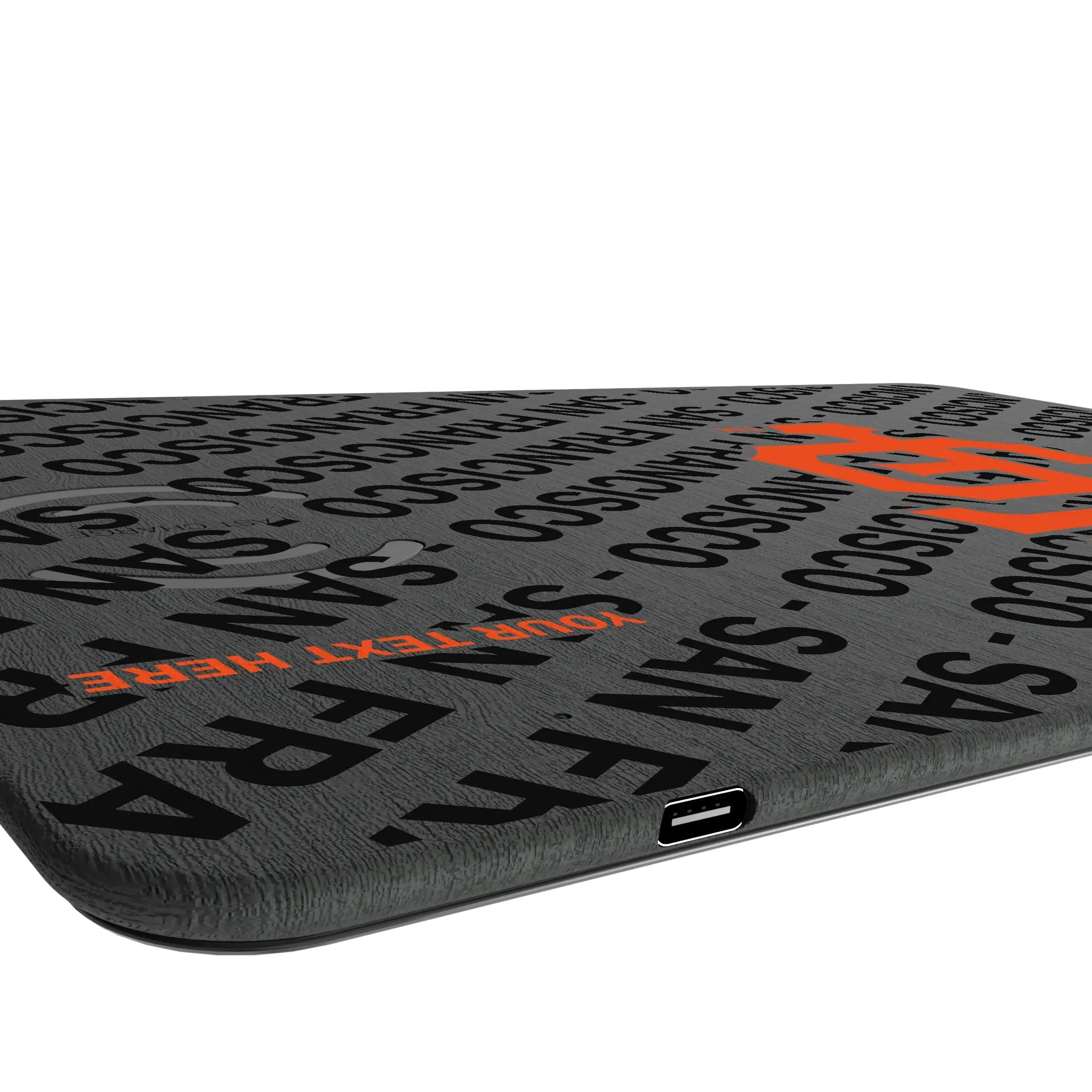 San Francisco Giants Personalized Tilt 15-Watt Wireless Charger and Mouse Pad