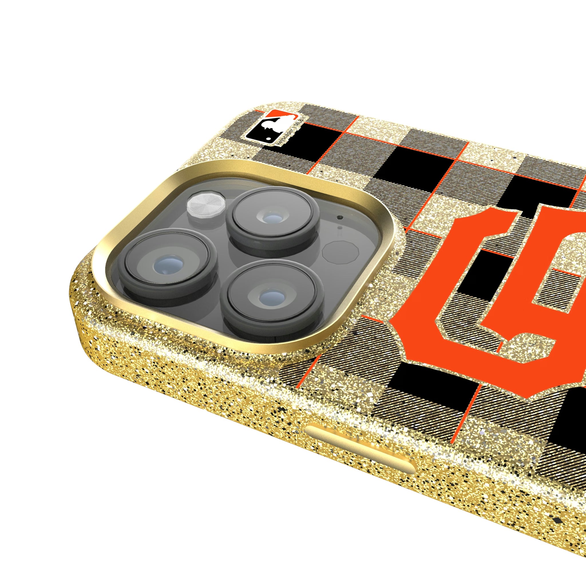 San Francisco Giants Plaid iPhone Bling Phone Case for Apple iPhone - Detail