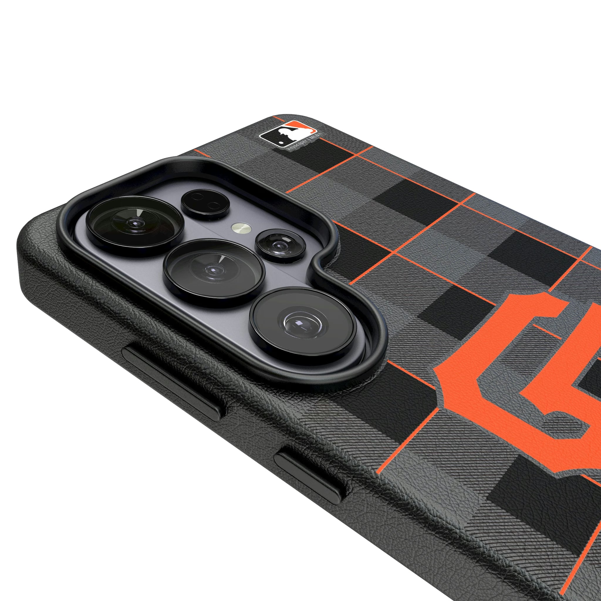 San Francisco Giants Plaid Galaxy MagSafe Compatible Phone Case for Samsung Galaxy - Detail