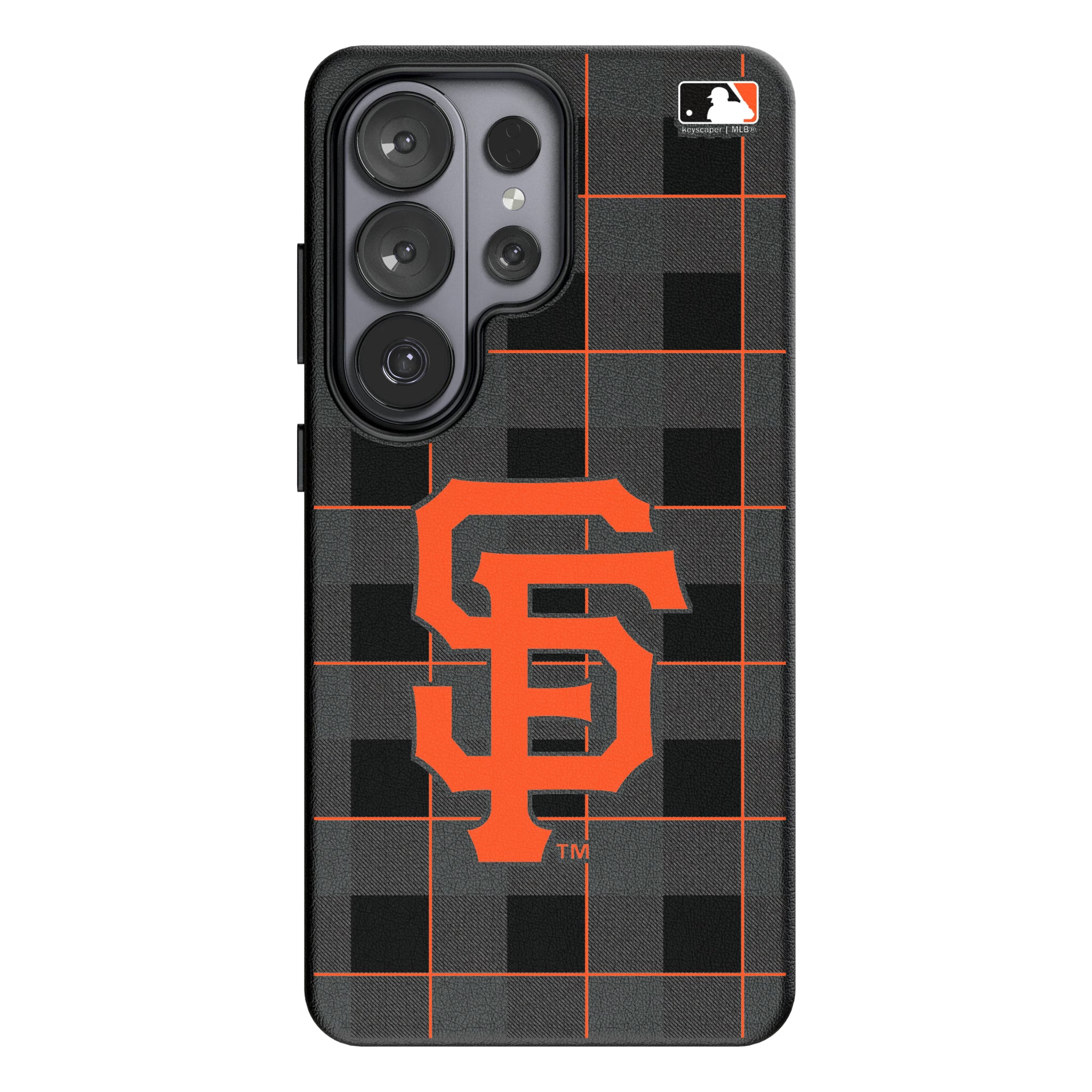 San Francisco Giants Plaid Galaxy MagSafe Compatible Phone Case for Samsung Galaxy