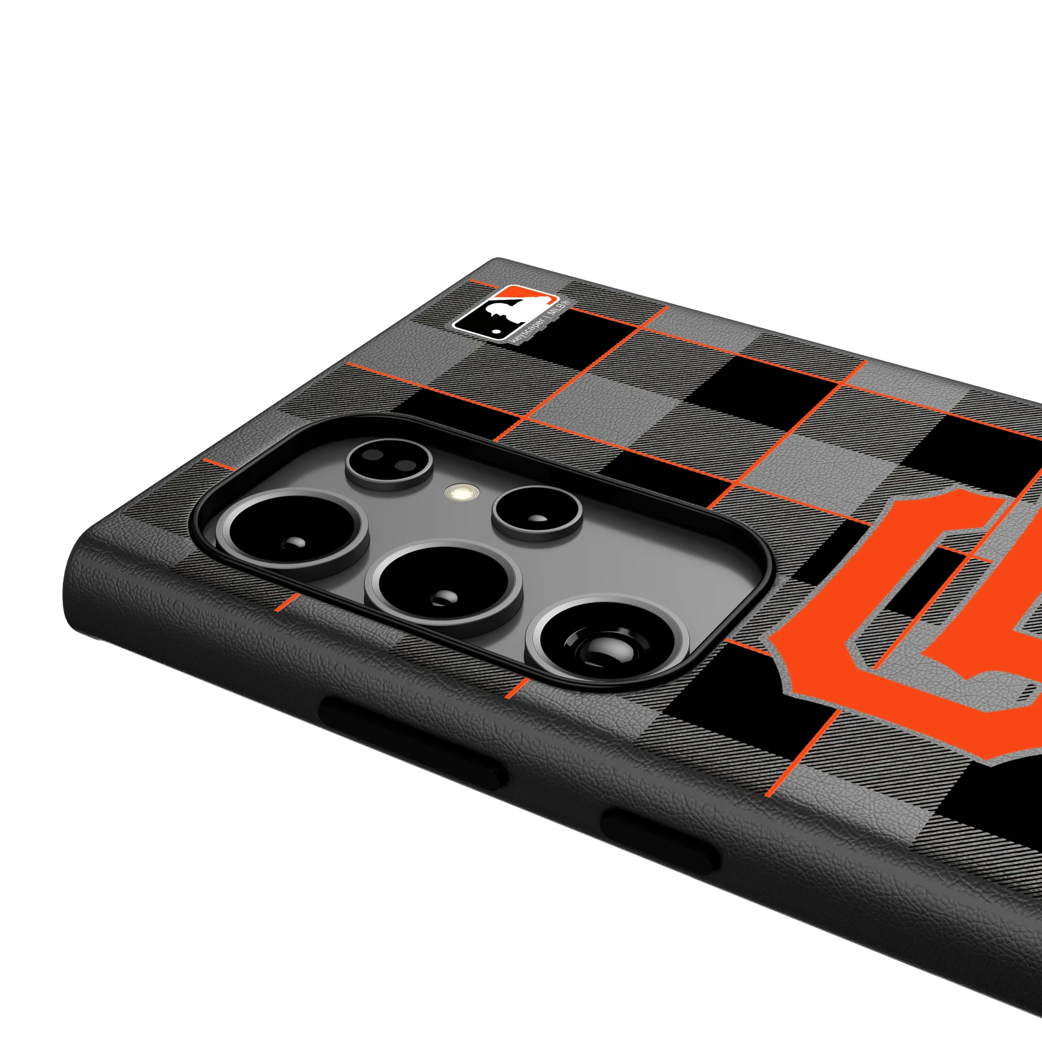 San Francisco Giants Plaid Galaxy MagSafe Compatible Phone Case for Samsung Galaxy - Detail