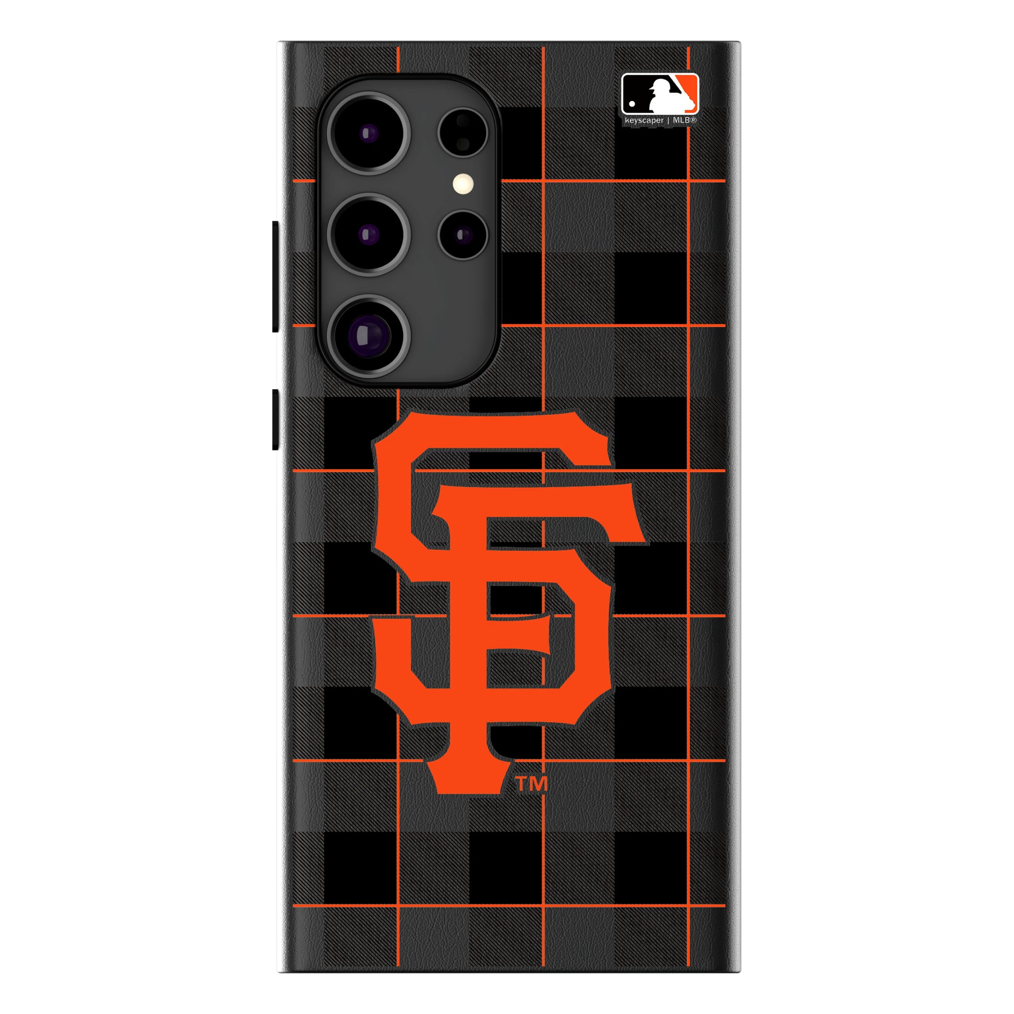 San Francisco Giants Plaid Galaxy MagSafe Compatible Phone Case for Samsung Galaxy