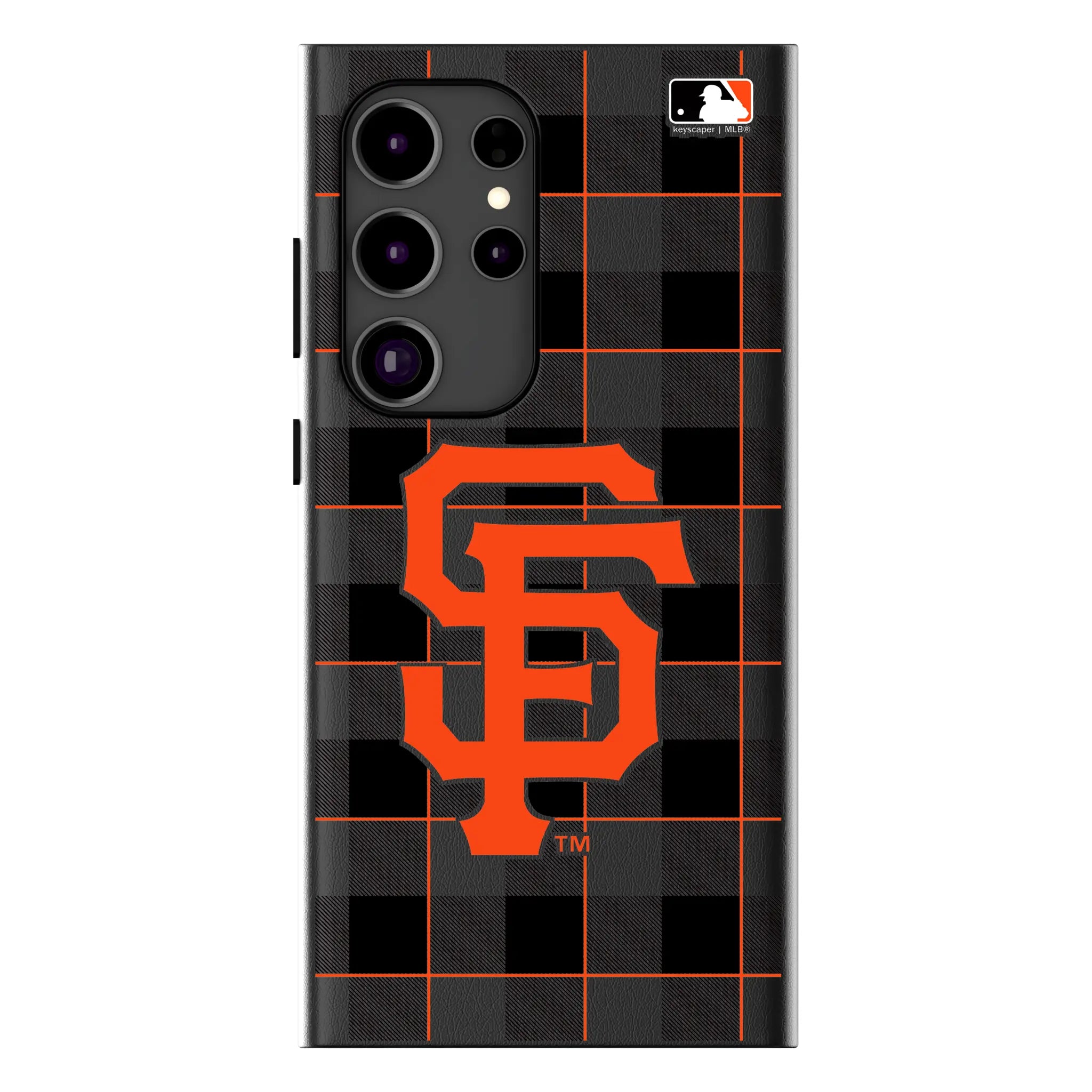 San Francisco Giants Plaid Galaxy MagSafe Compatible Phone Case for Samsung Galaxy
