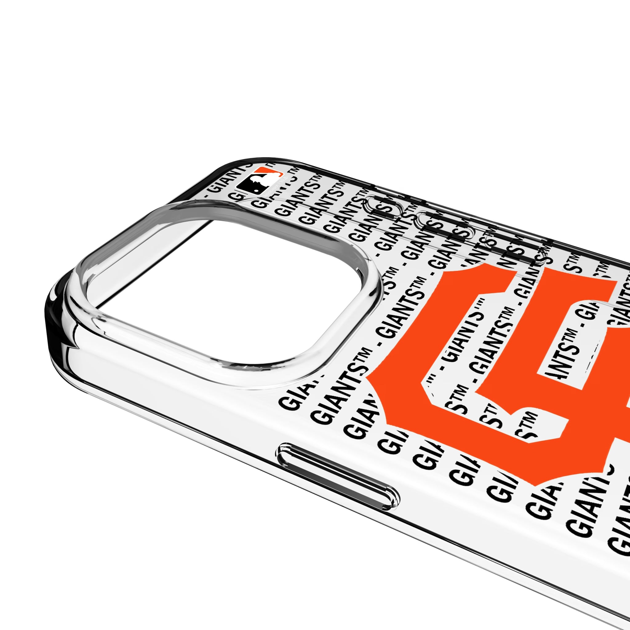 San Francisco Giants Text Backdrop iPhone Clear Phone Case for Apple iPhone - Detail