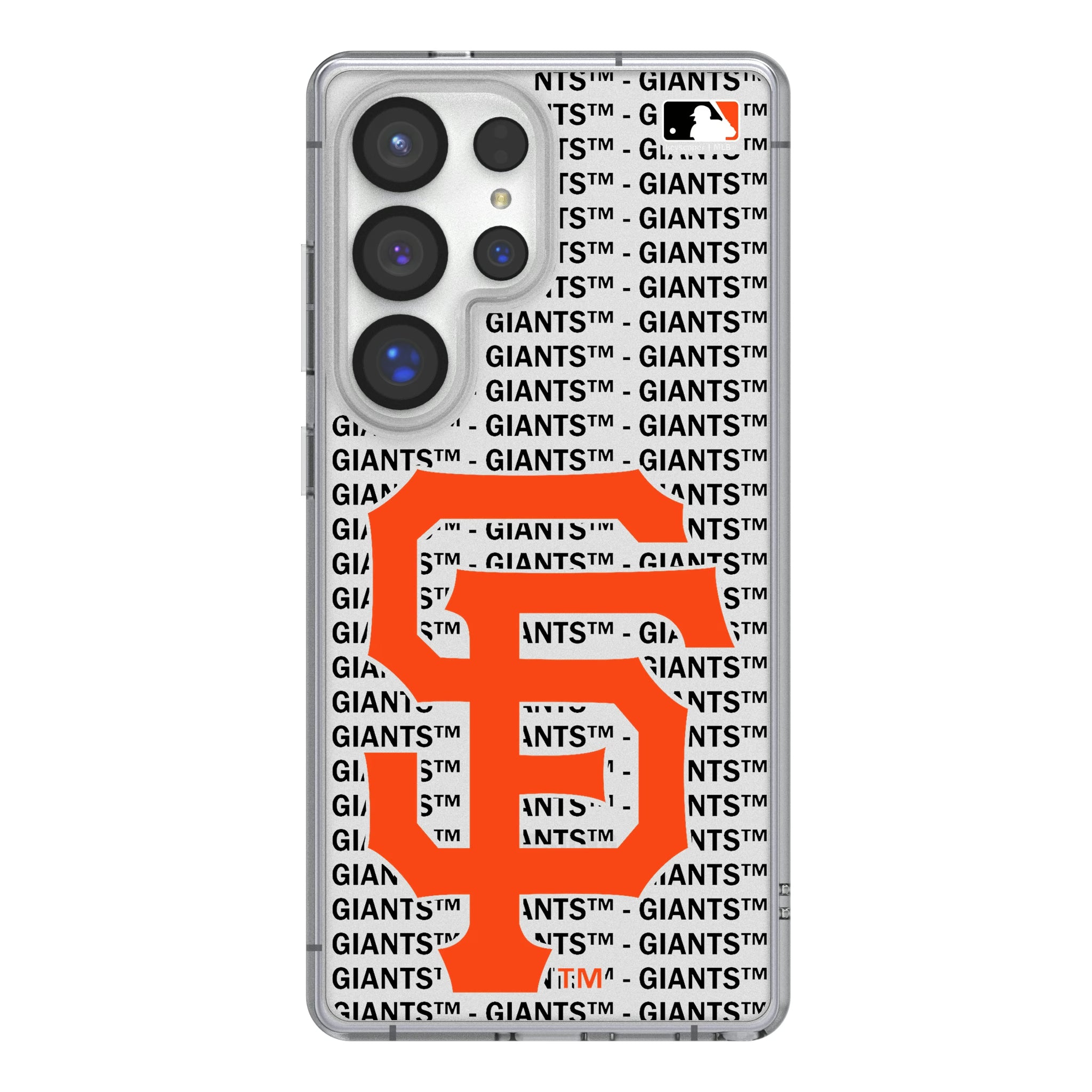 San Francisco Giants Text Backdrop Galaxy Clear Phone Case for Samsung Galaxy