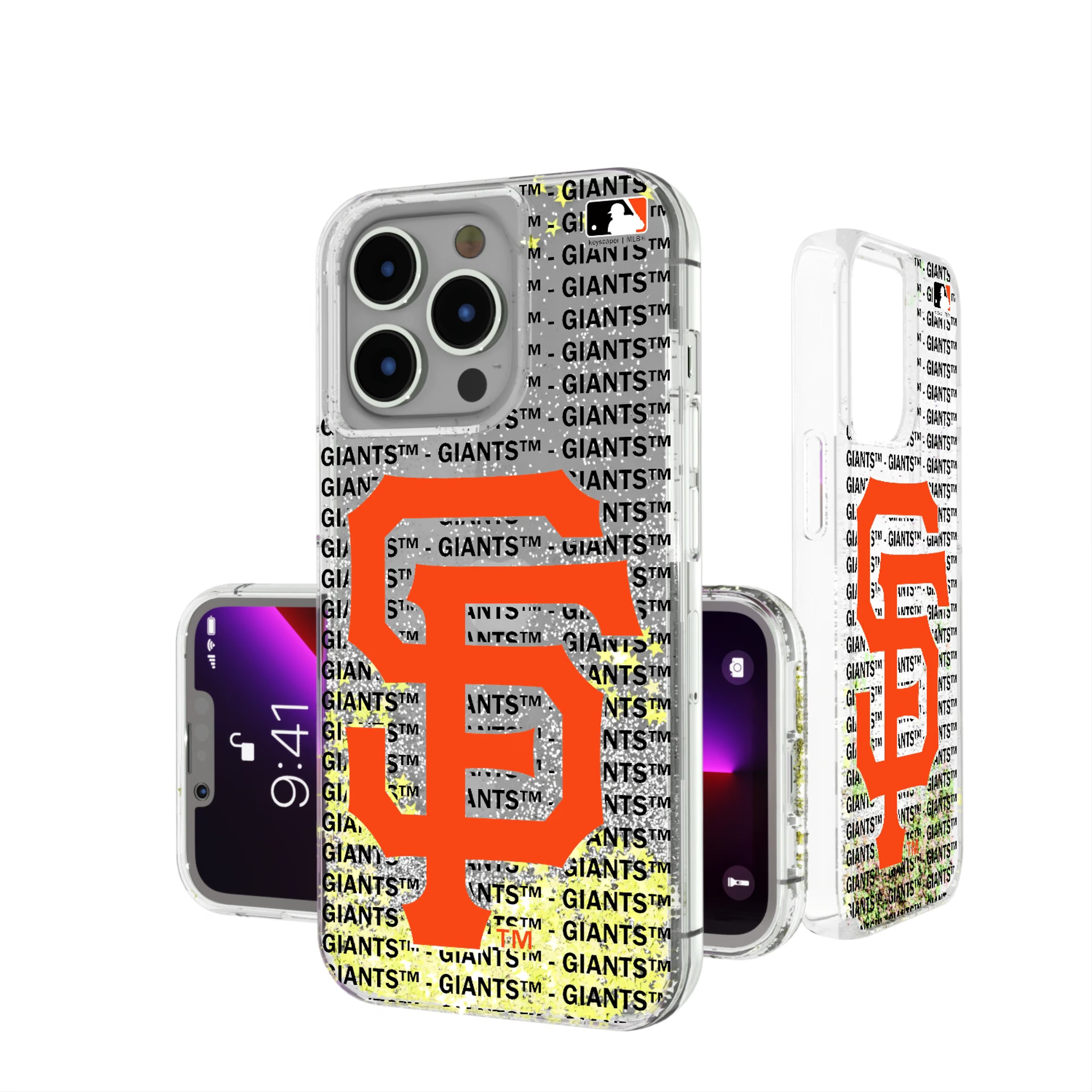 San Francisco Giants Text Backdrop iPhone Glitter Phone Case for Apple iPhone