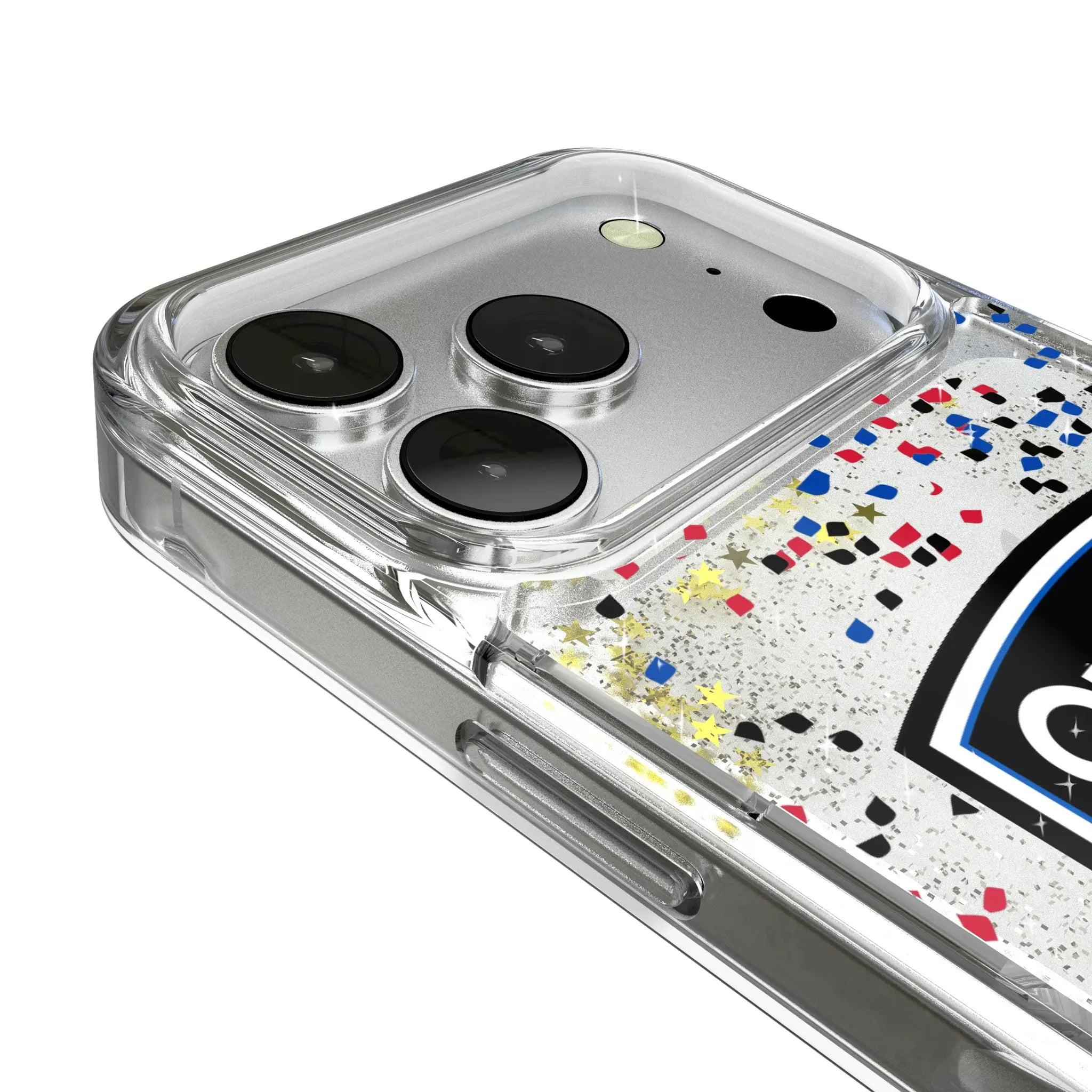San Jose Earthquakes Confetti iPhone Glitter Phone Case for Apple iPhone - Detail