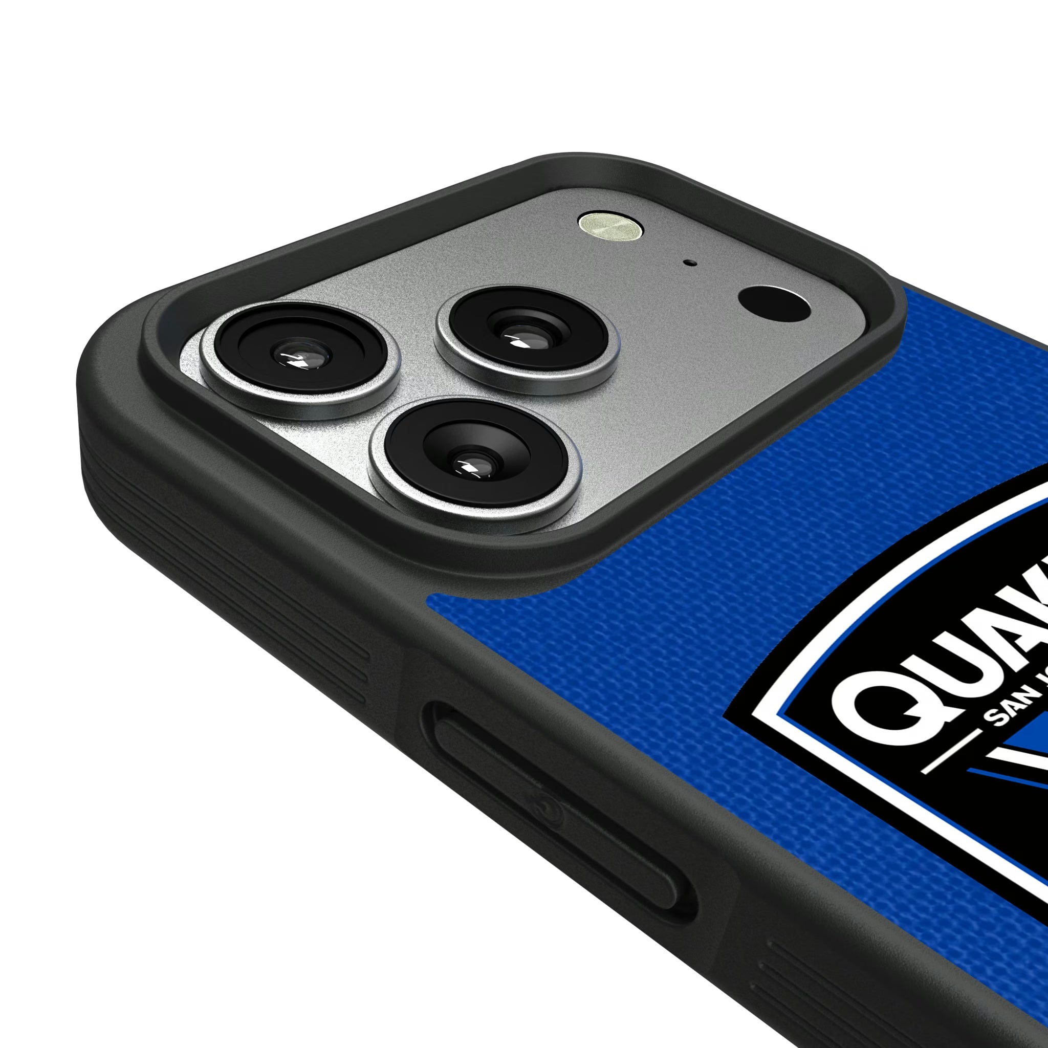 San Jose Earthquakes Diagonal Stripe iPhone Bump Phone Case for Apple iPhone - Detail#Device_iPhone 17 Pro