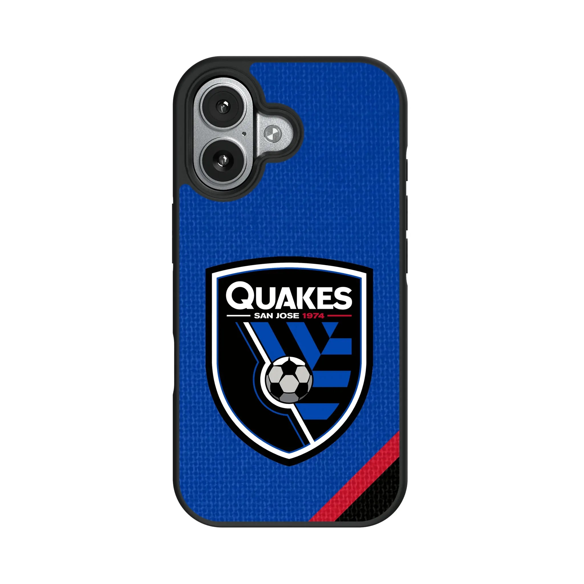 San Jose Earthquakes Diagonal Stripe iPhone Bump Phone Case for Apple iPhone#Device_iPhone 17
