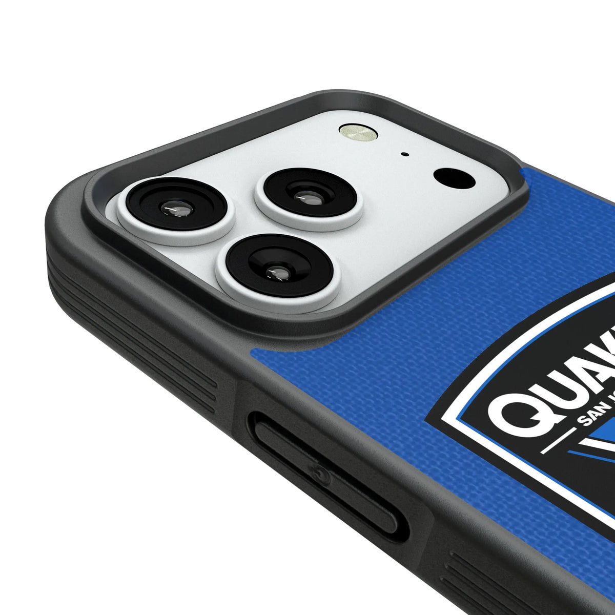 San Jose Earthquakes Diagonal Stripe iPhone Bump Phone Case for Apple iPhone - Detail#Device_iPhone 18 Pro