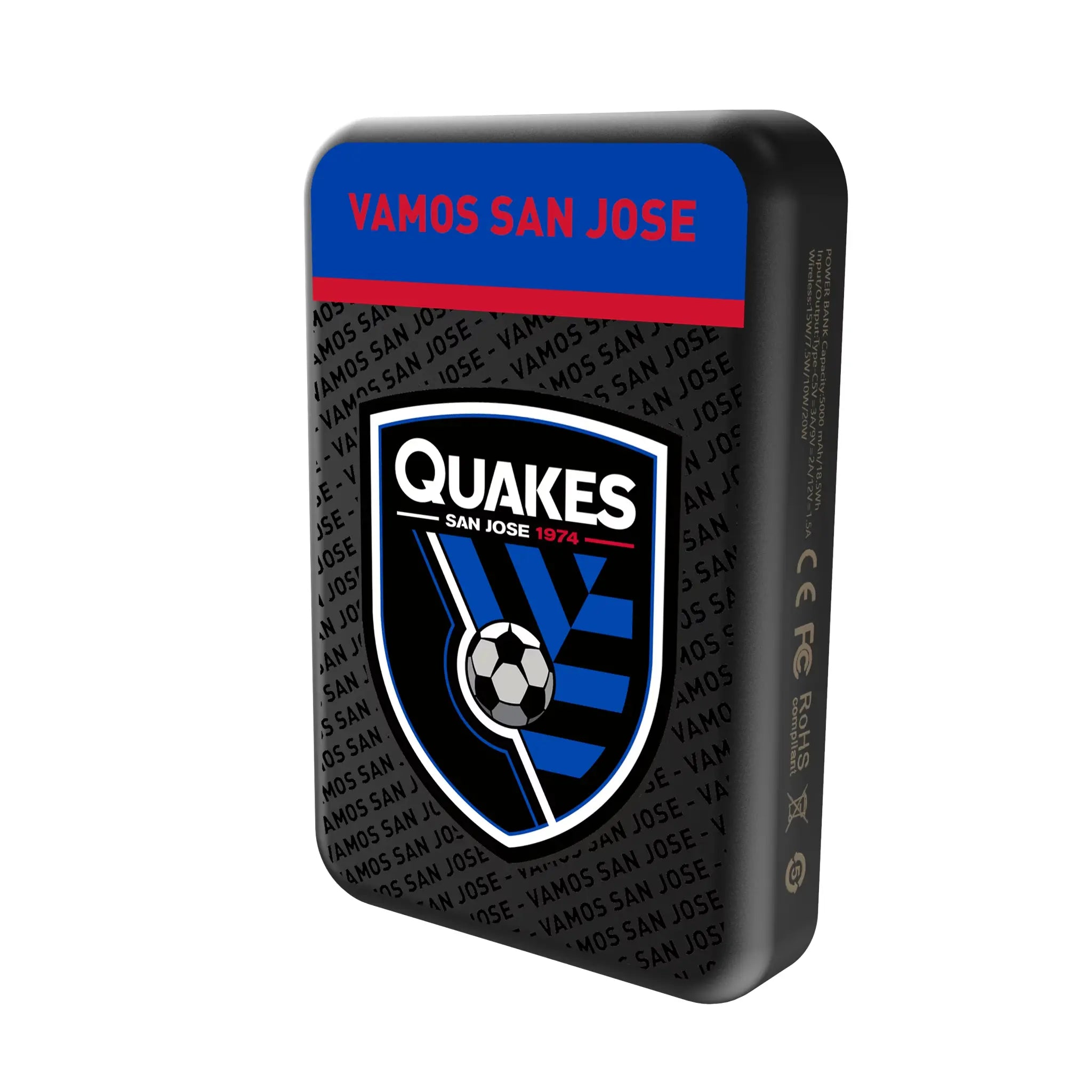 San Jose Earthquakes Endzone Plus Wireless Mag Power Bank