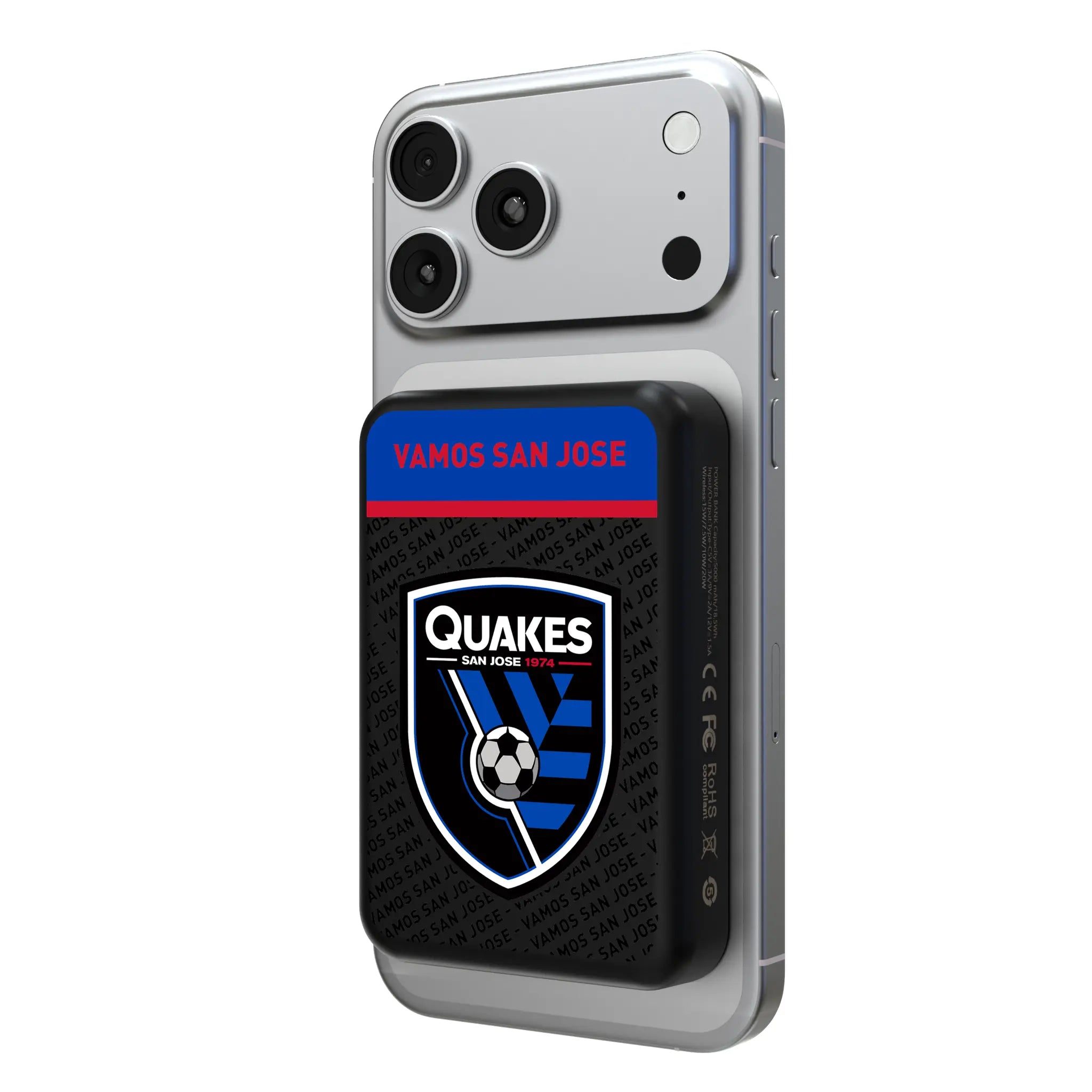 San Jose Earthquakes Endzone Plus Wireless Mag Power Bank