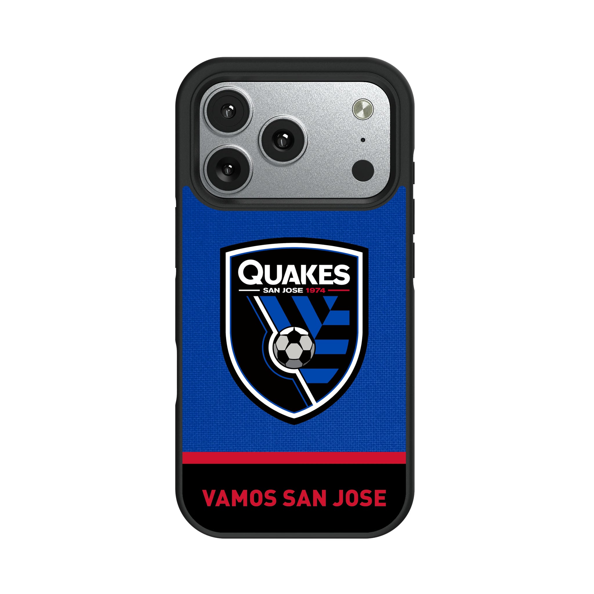 San Jose Earthquakes Endzone Solid iPhone Bump Phone Case for Apple iPhone#Device_iPhone 17 Pro