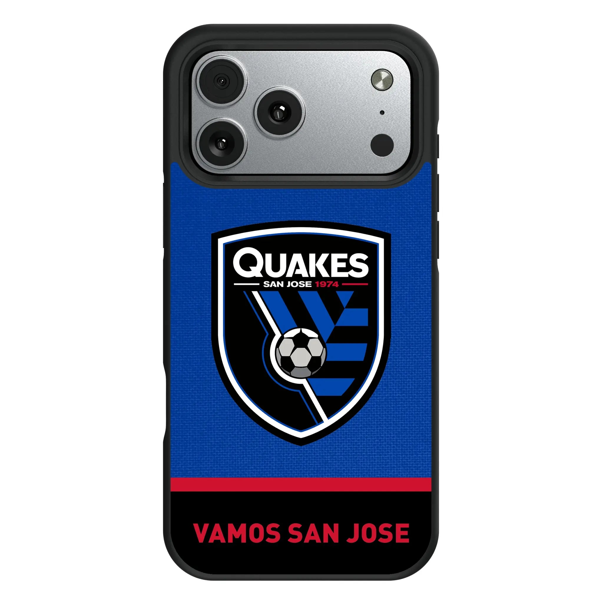 San Jose Earthquakes Endzone Solid iPhone Bump Phone Case for Apple iPhone#Device_iPhone 17 Pro Max