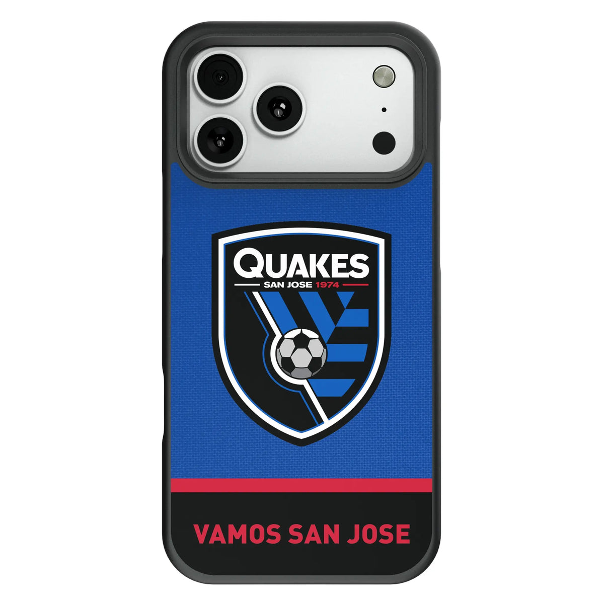 San Jose Earthquakes Endzone Solid Bump Phone Case for Apple iPhone