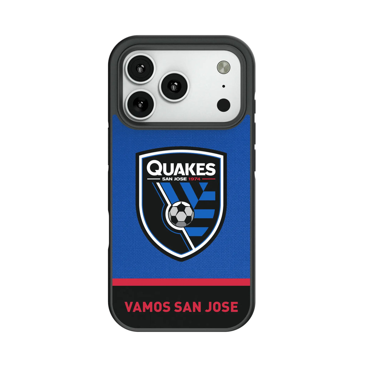 San Jose Earthquakes Endzone Solid Bump Phone Case for Apple iPhone