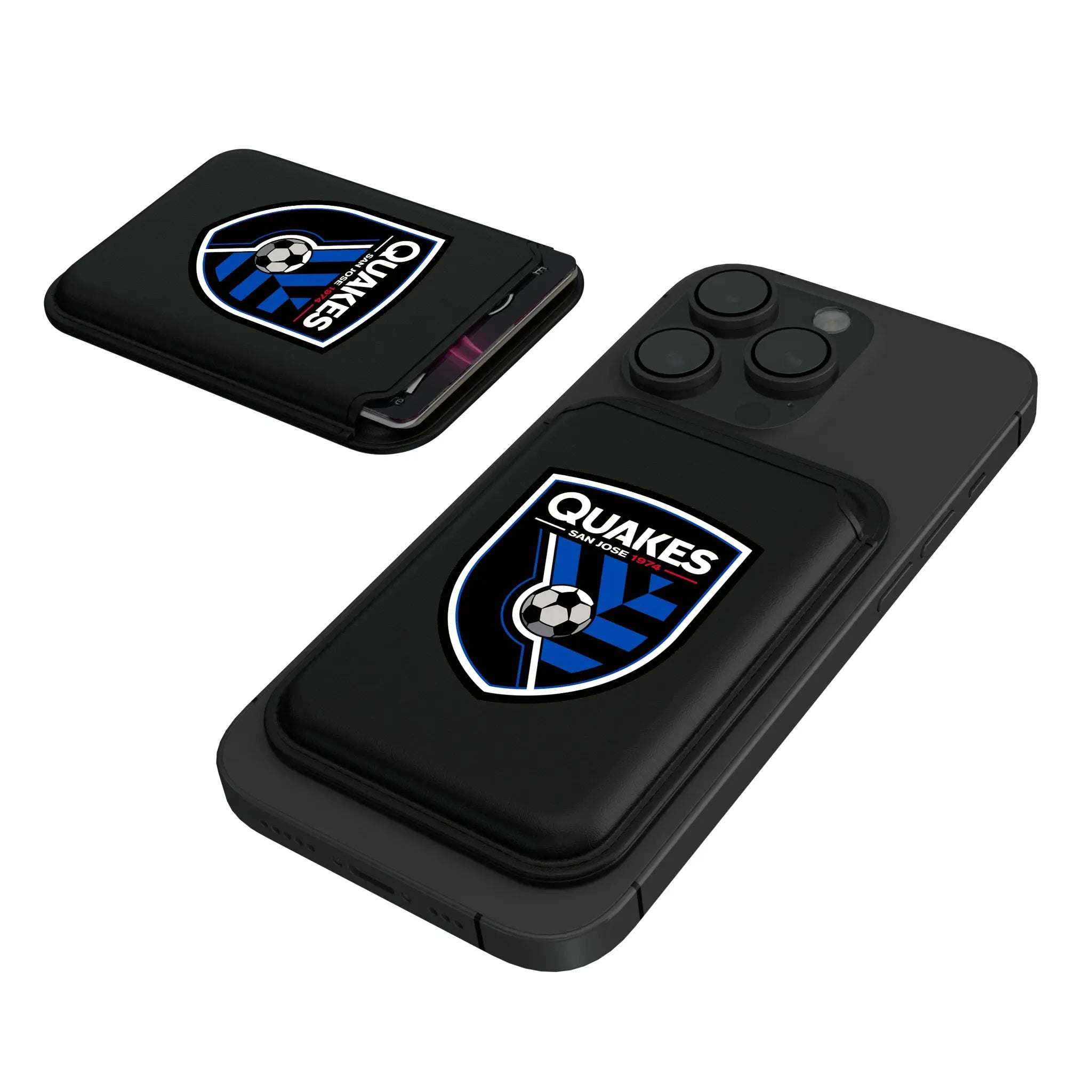 San Jose Earthquakes Insignia Black Magnetic Credit Card Wallet