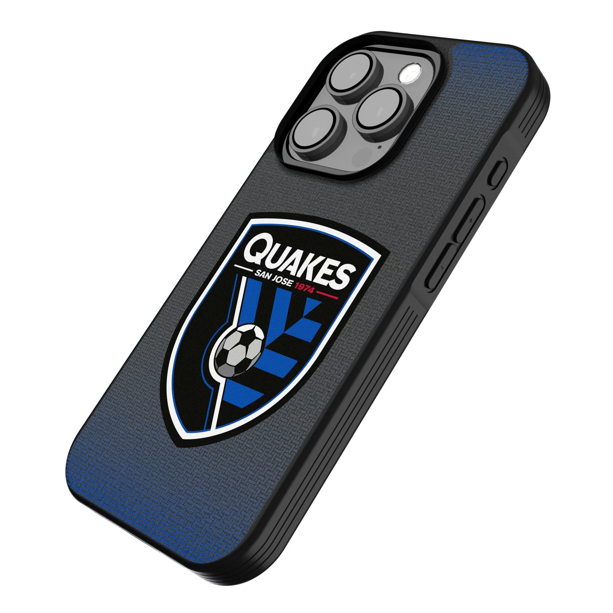 San Jose Earthquakes Linen iPhone Bump Phone Case for Apple iPhone - Isometric View