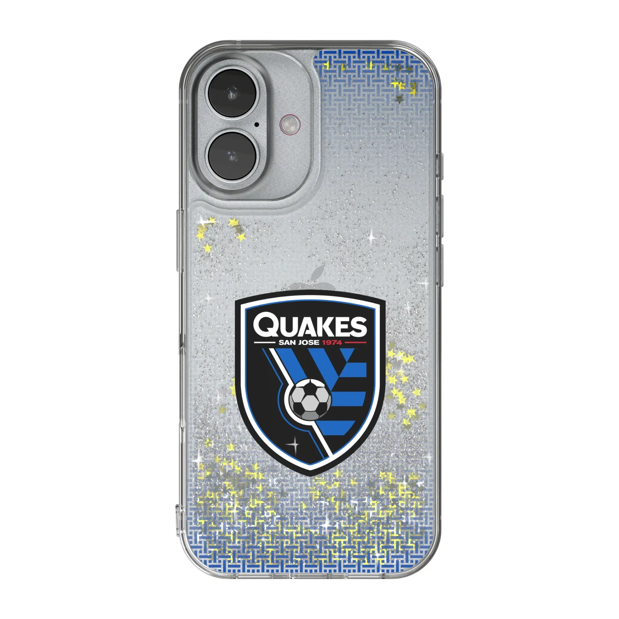 San Jose Earthquakes Linen iPhone Glitter Phone Case for Apple iPhone