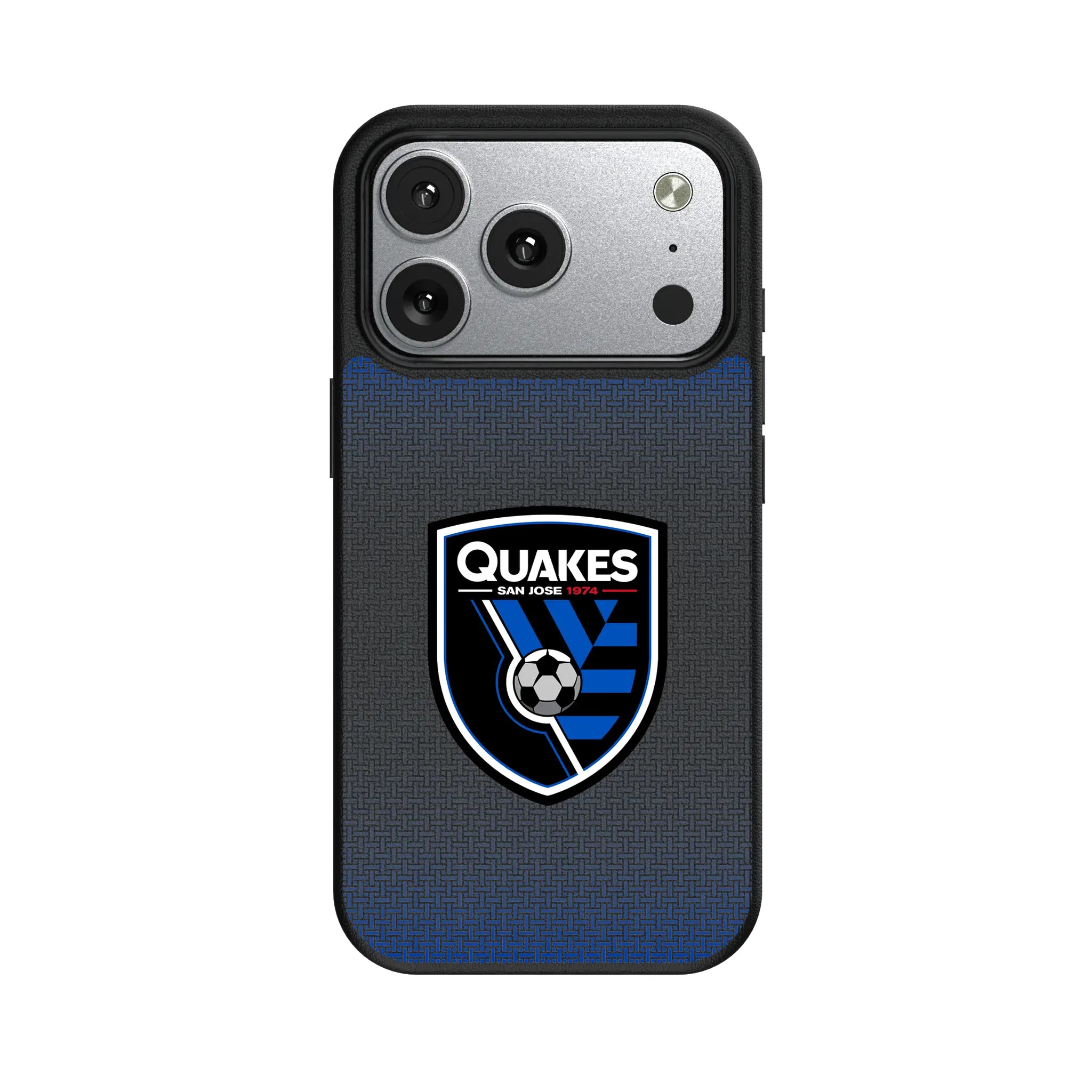 San Jose Earthquakes Linen iPhone MagSafe Compatible Phone Case for Apple iPhone#Device_iPhone 17 Pro