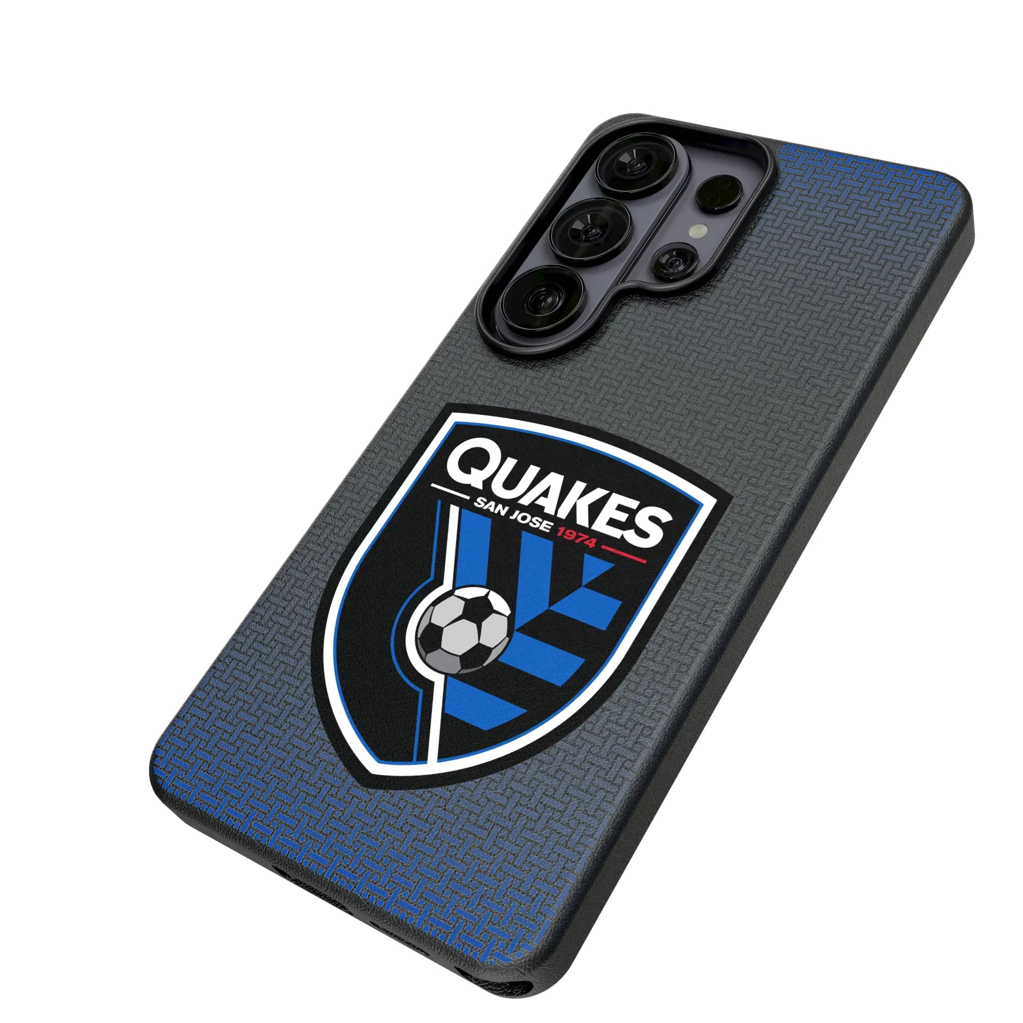 San Jose Earthquakes Linen Galaxy MagSafe Compatible Phone Case for Samsung Galaxy - Isometric View#Device_Galaxy S26 Ultra