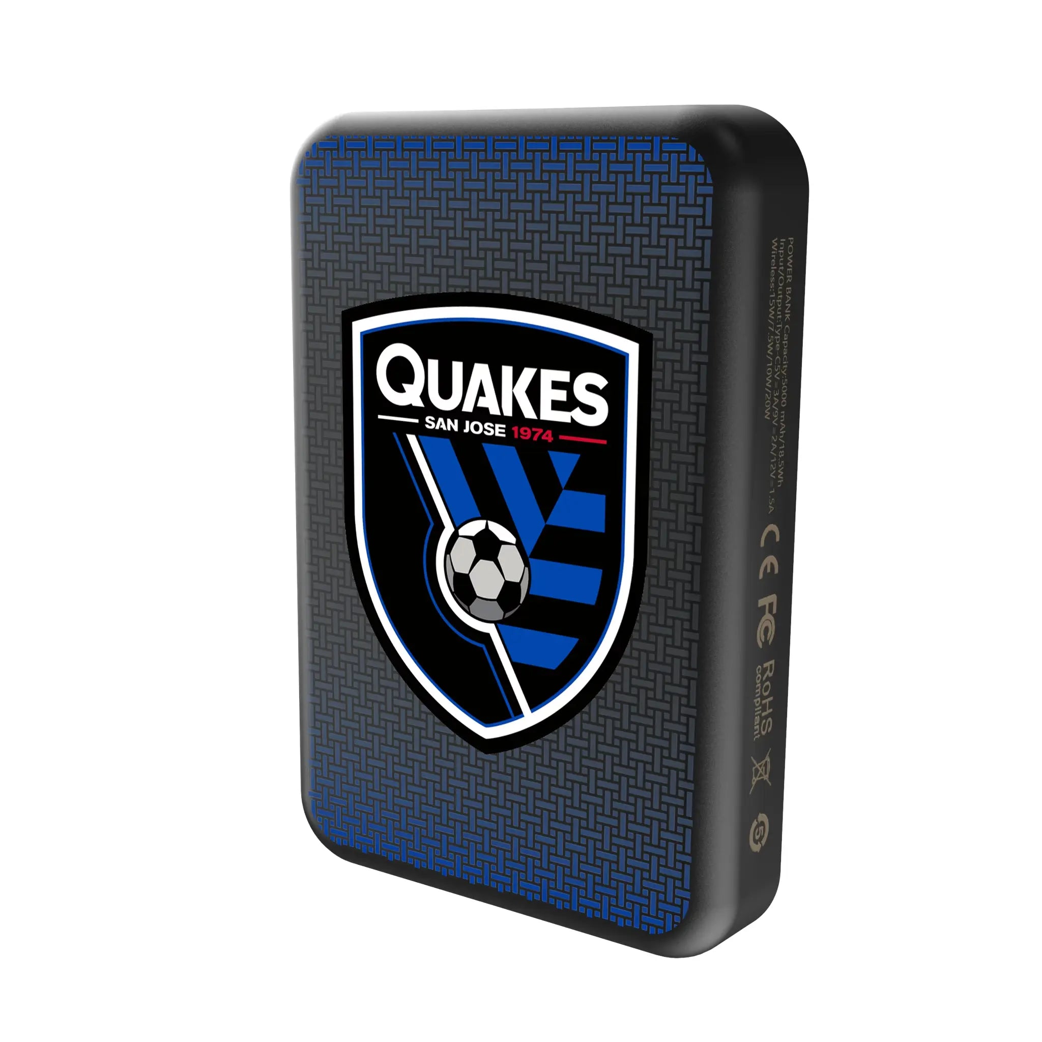 San Jose Earthquakes Linen Wireless Mag Power Bank