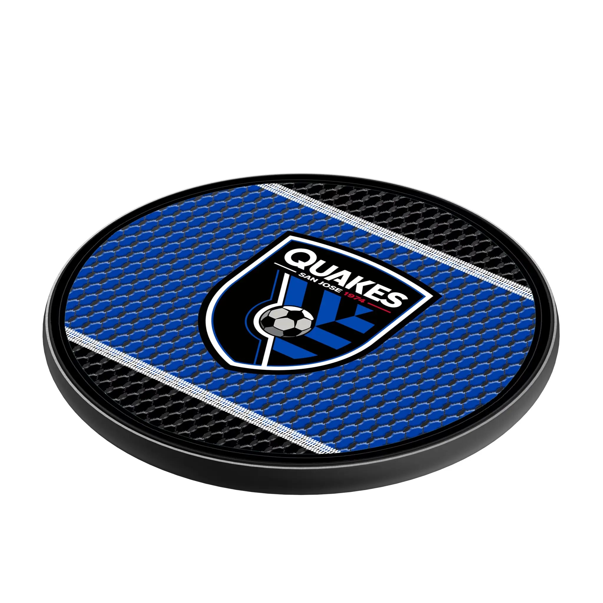 San Jose Earthquakes Mesh 15-Watt Wireless Charger - Isometric View