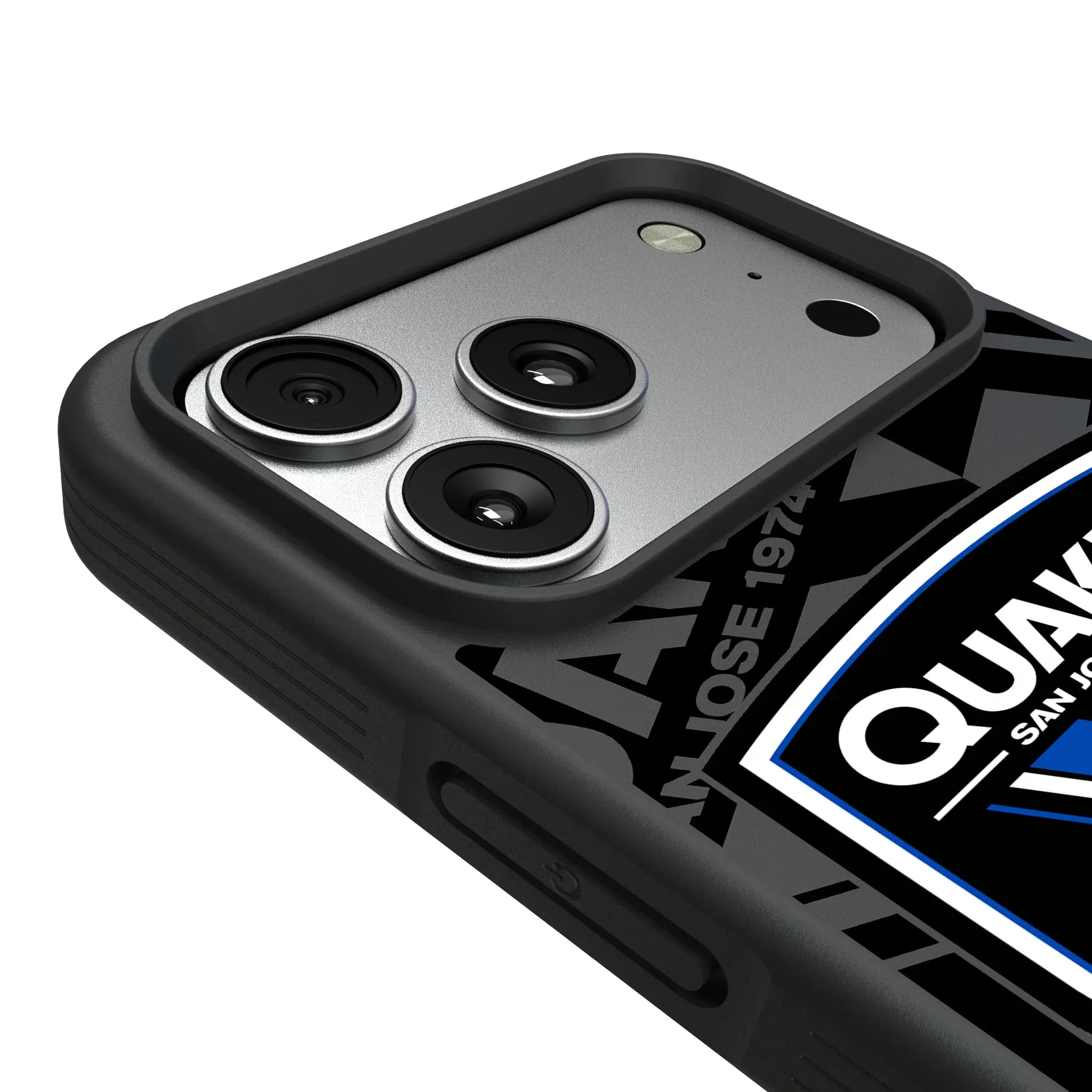 San Jose Earthquakes Monocolor Tilt iPhone Bump Phone Case for Apple iPhone - Detail#Device_iPhone 17 Pro Max