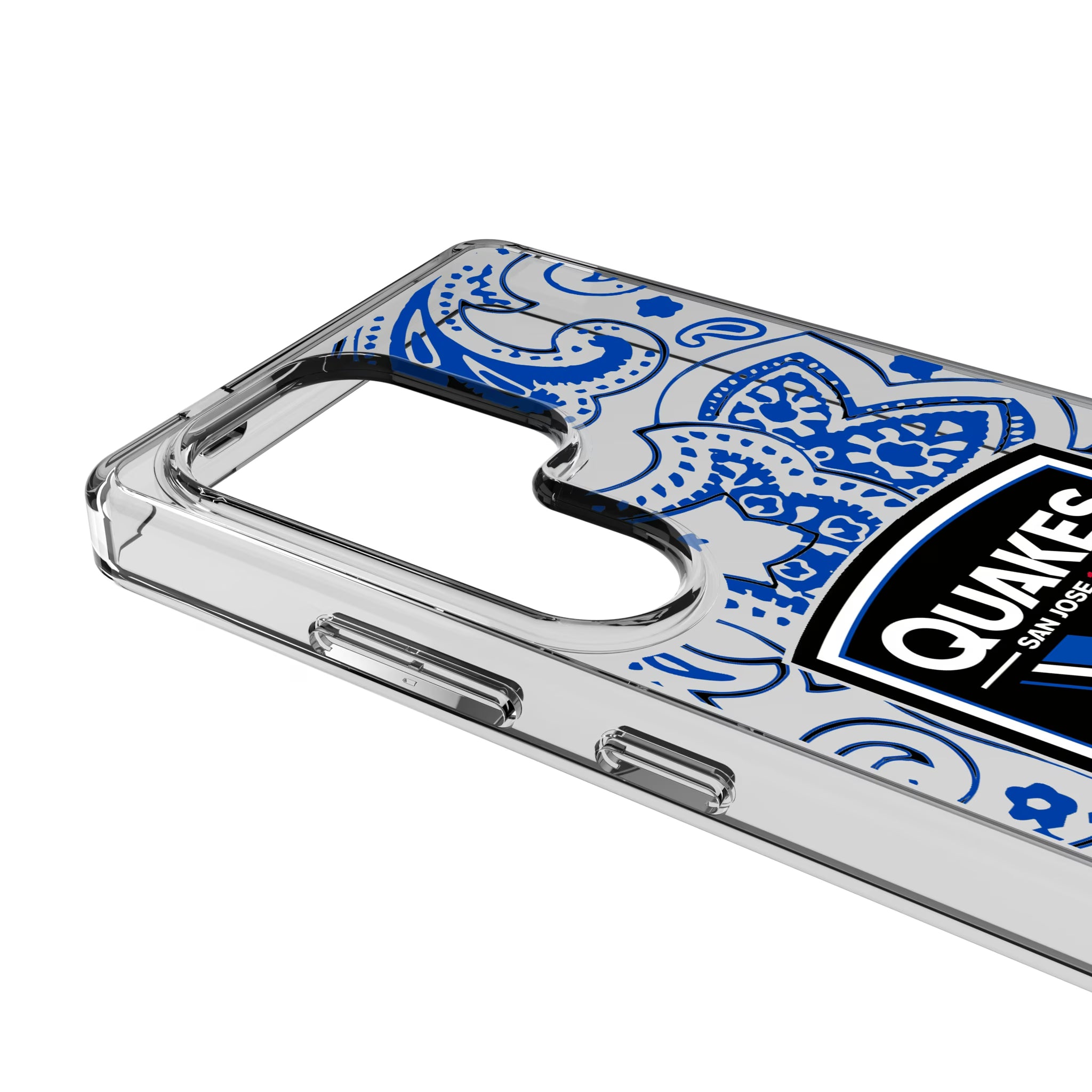 San Jose Earthquakes Paisley Galaxy Clear Phone Case for Samsung Galaxy - Detail