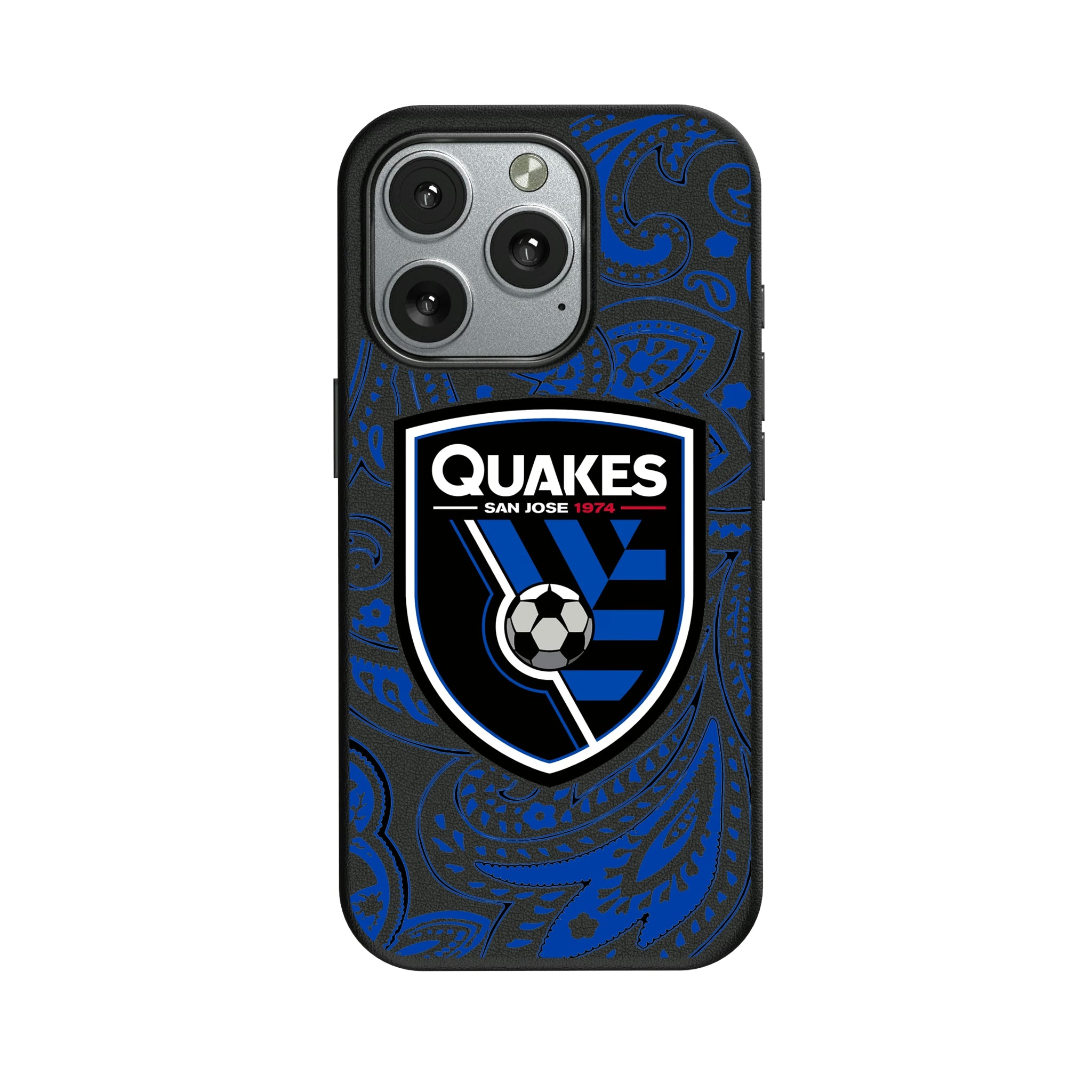 San Jose Earthquakes Paisley iPhone MagSafe Compatible Phone Case for Apple iPhone