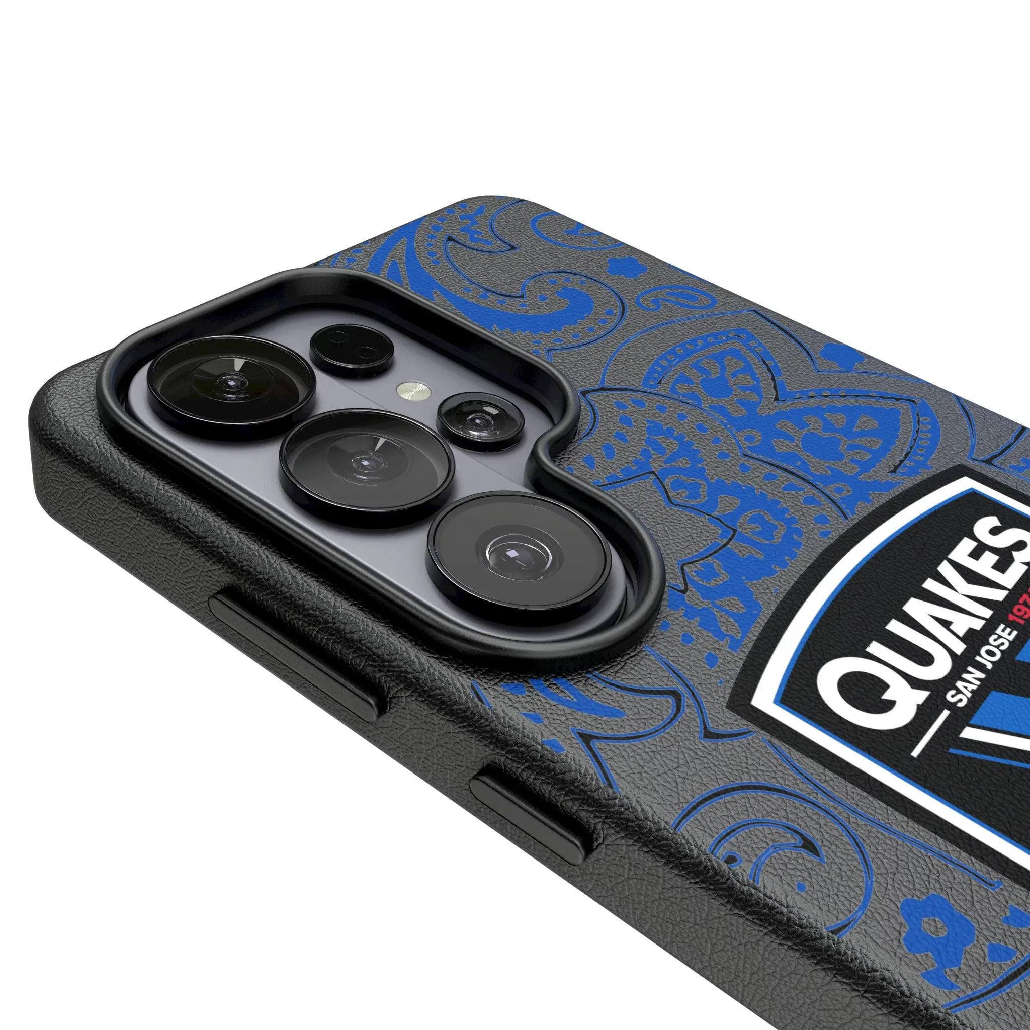 San Jose Earthquakes Paisley Galaxy MagSafe Compatible Phone Case for Samsung Galaxy - Detail#Device_Galaxy S26 Ultra