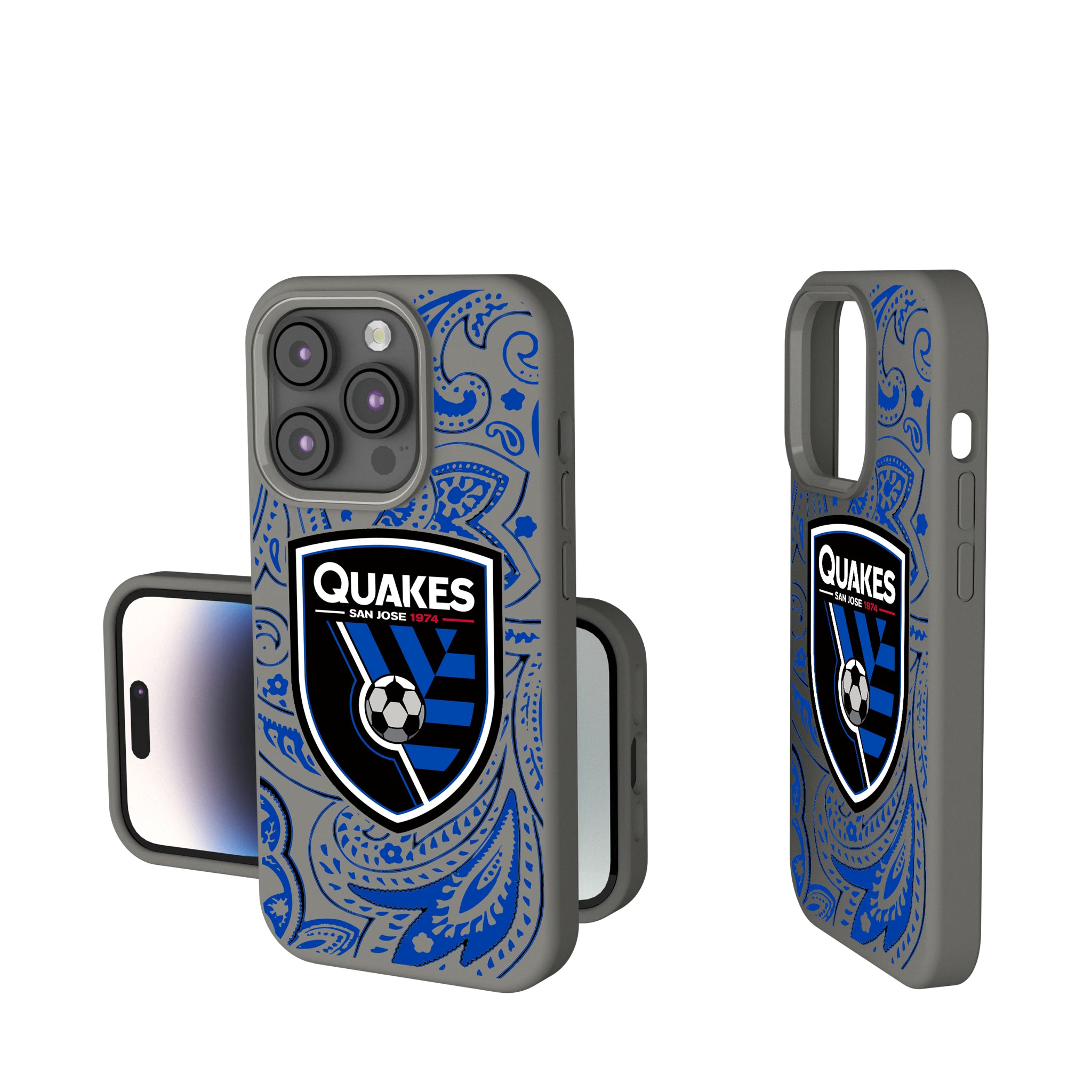 San Jose Earthquakes Paisley iPhone Soft Touch Phone Case for Apple iPhone