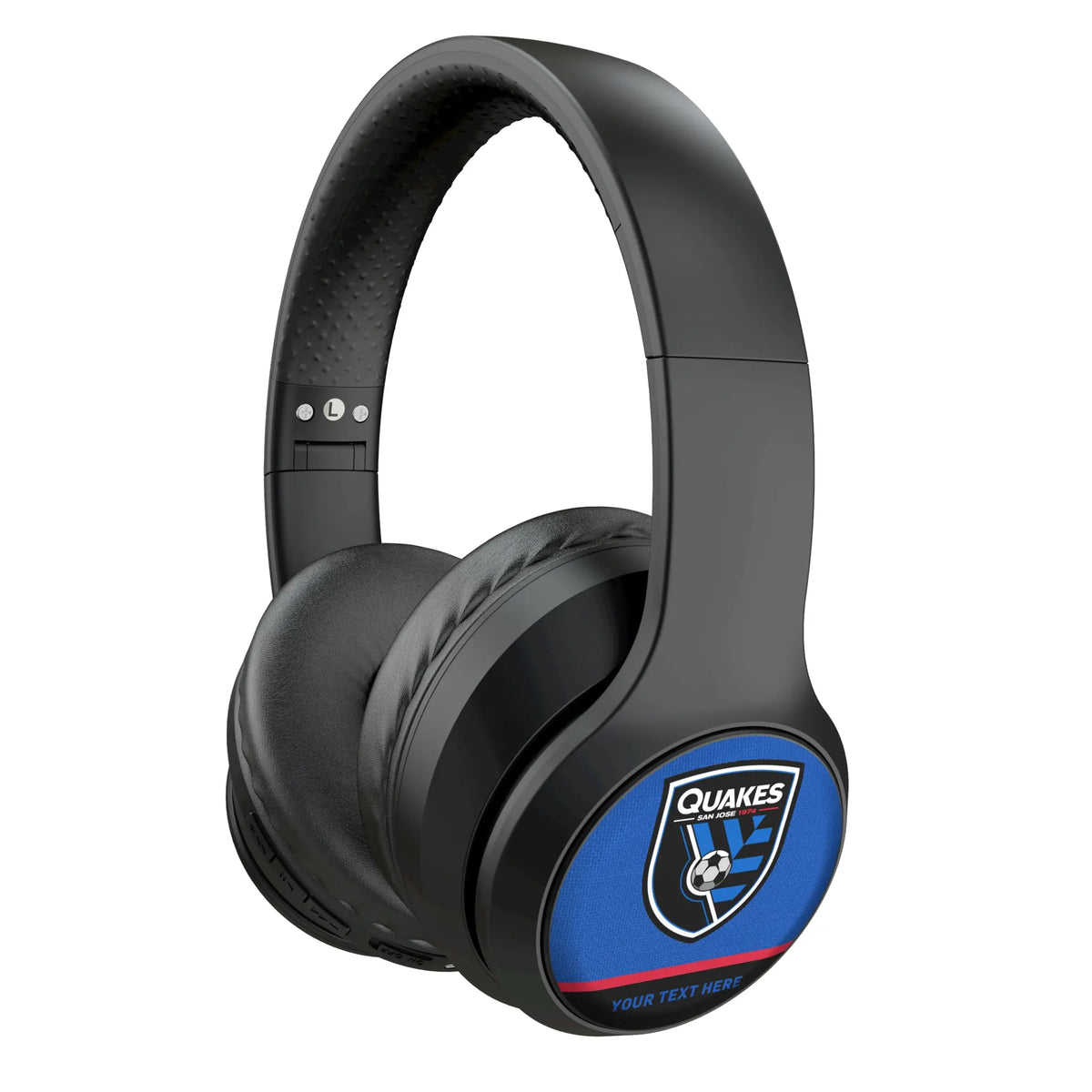 San Jose Earthquakes Personalized Endzone Solid Wireless Over-Ear Headphones With Case