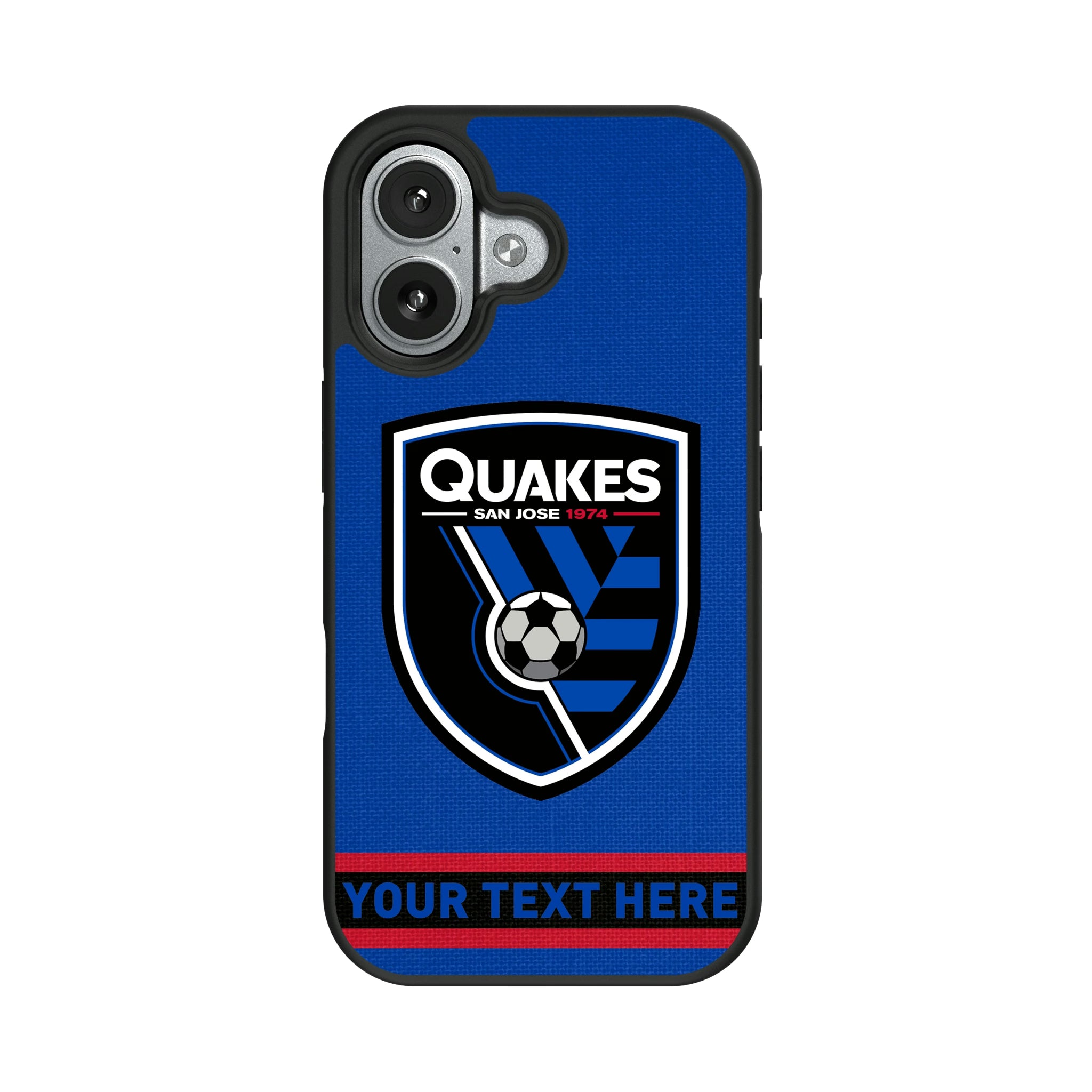 San Jose Earthquakes Personalized Stripe iPhone Bump Phone Case for Apple iPhone#Device_iPhone 17