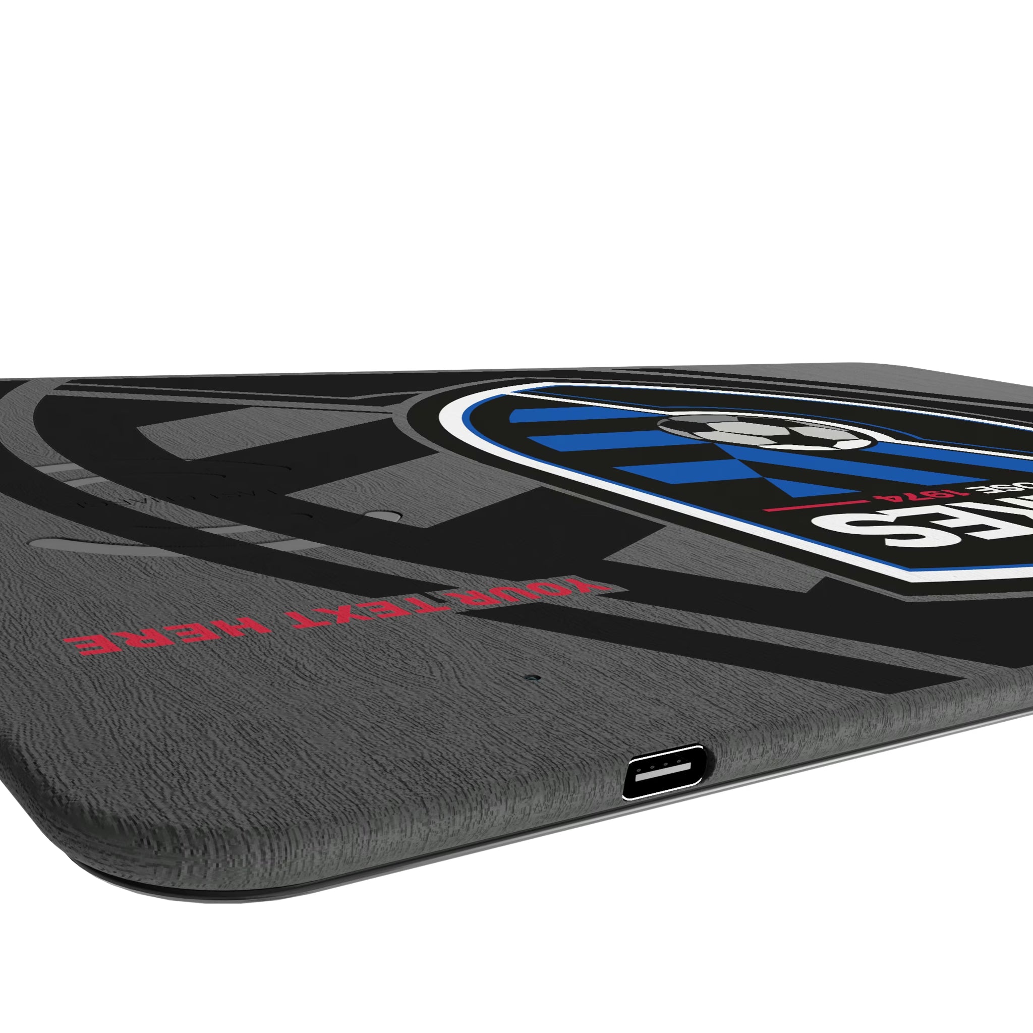 San Jose Earthquakes Personalized Tilt 15-Watt Wireless Charger and Mouse Pad