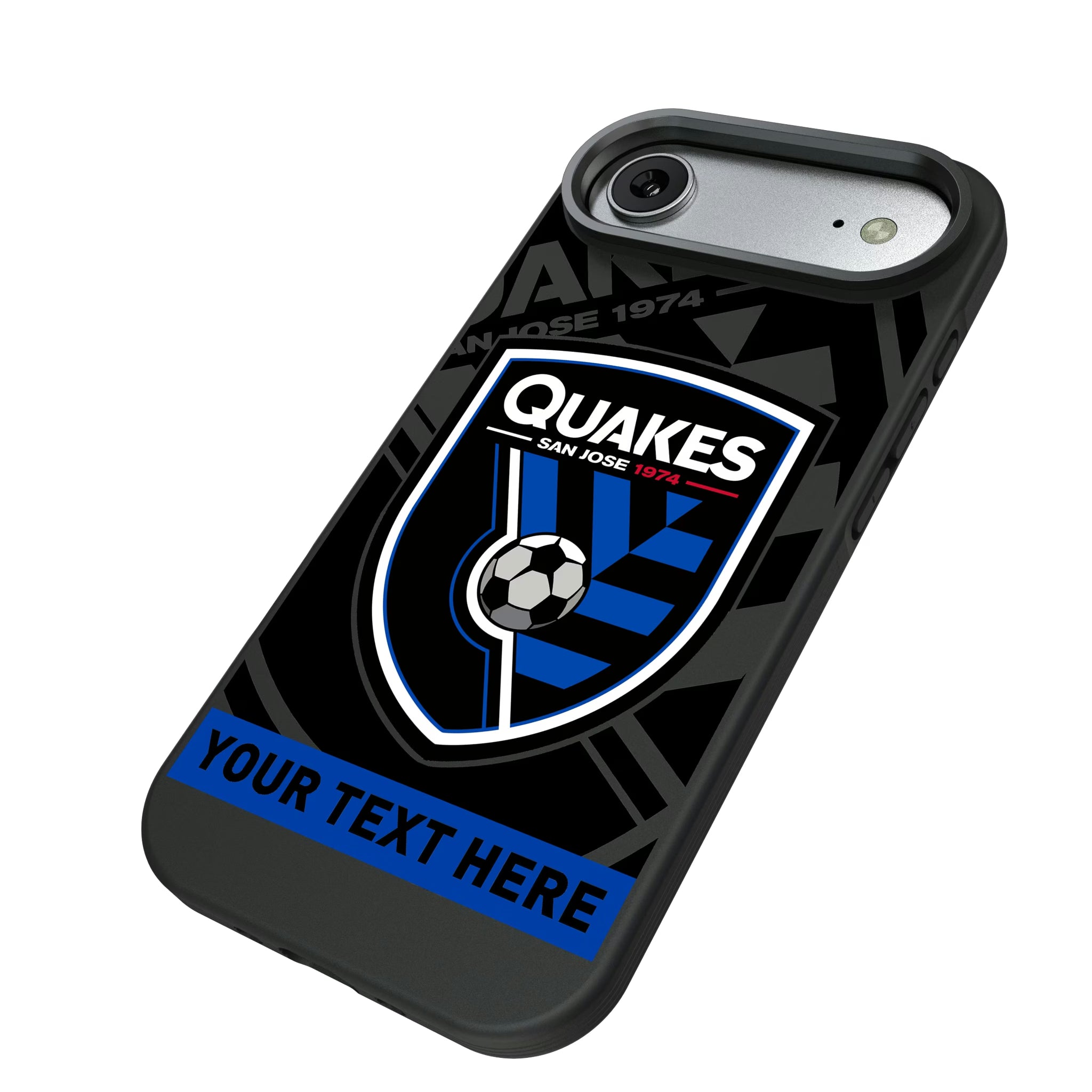 San Jose Earthquakes Personalized Tilt iPhone Bump Phone Case for Apple iPhone - Isometric View#Device_iPhone Air