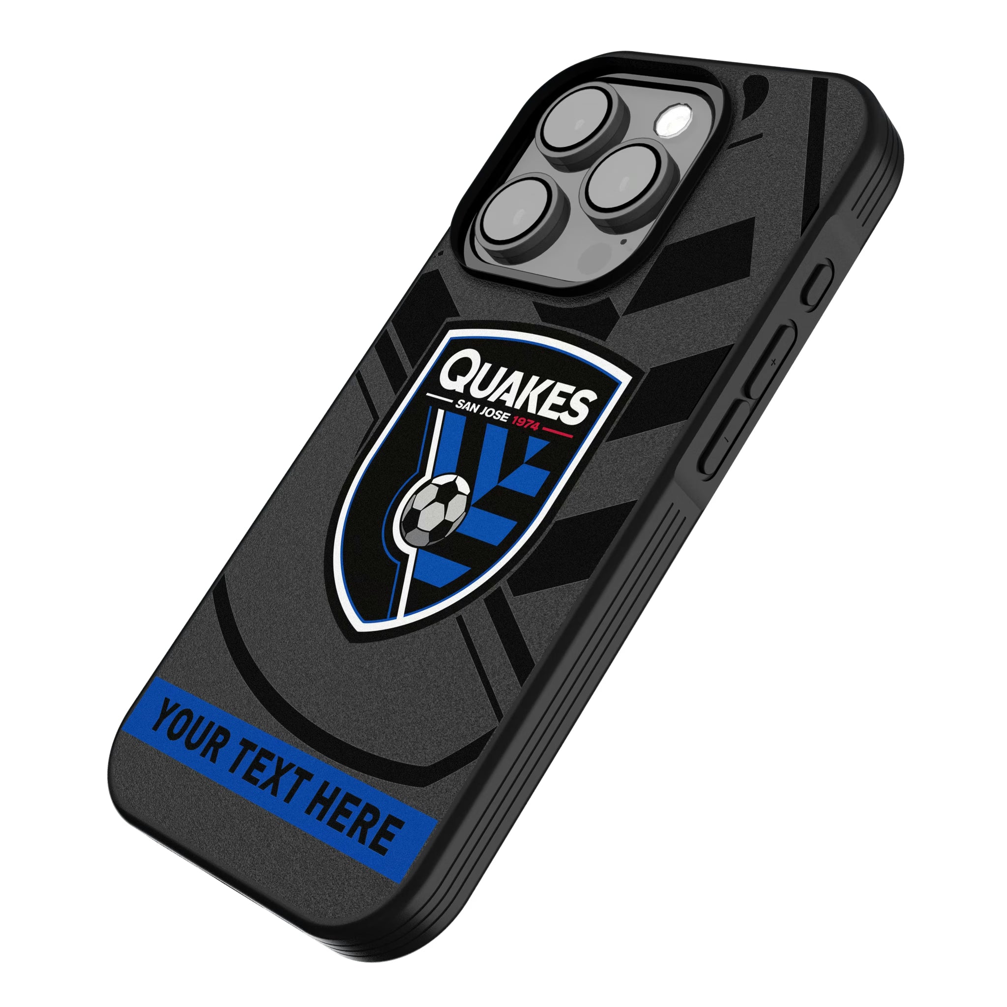 San Jose Earthquakes Personalized Tilt iPhone Bump Phone Case for Apple iPhone - Isometric View