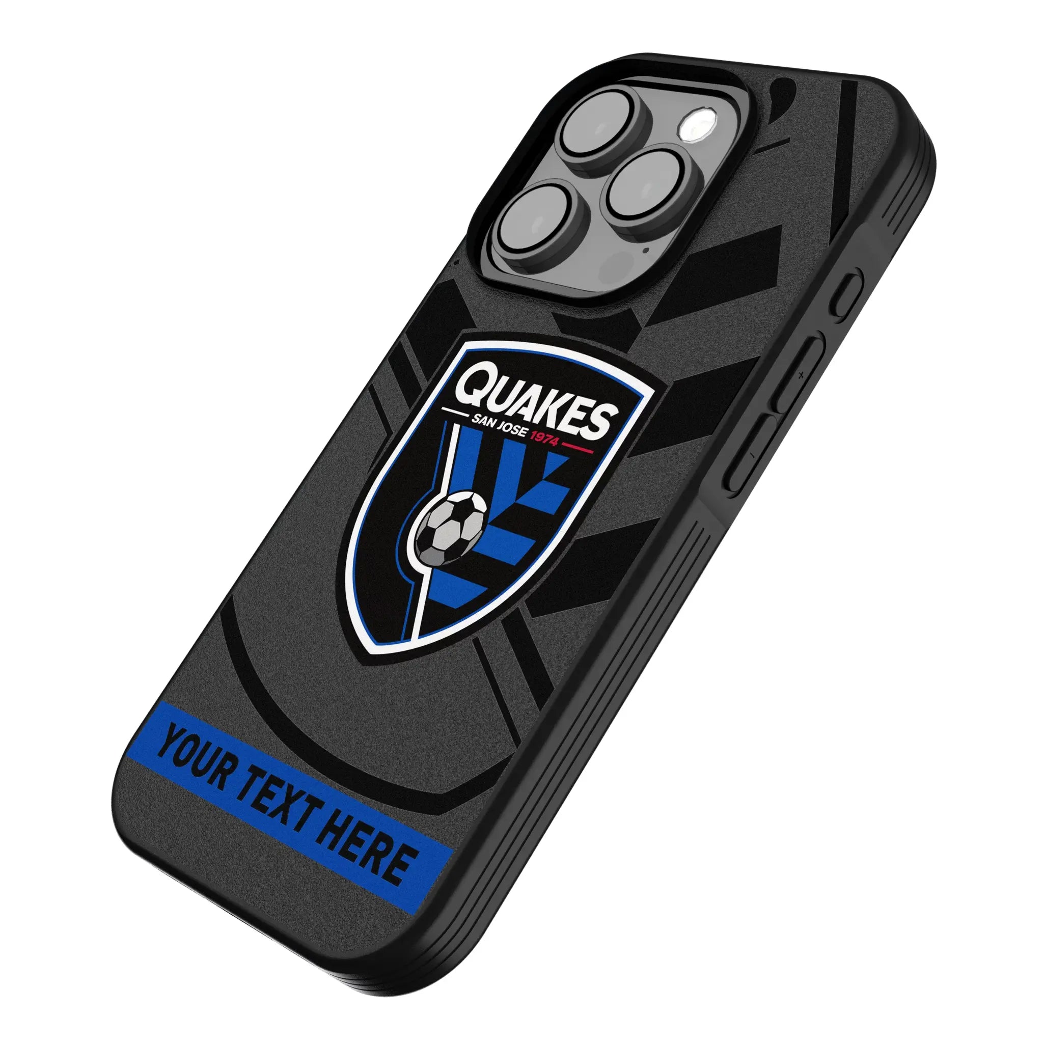 San Jose Earthquakes Personalized Tilt iPhone Bump Phone Case for Apple iPhone - Isometric View