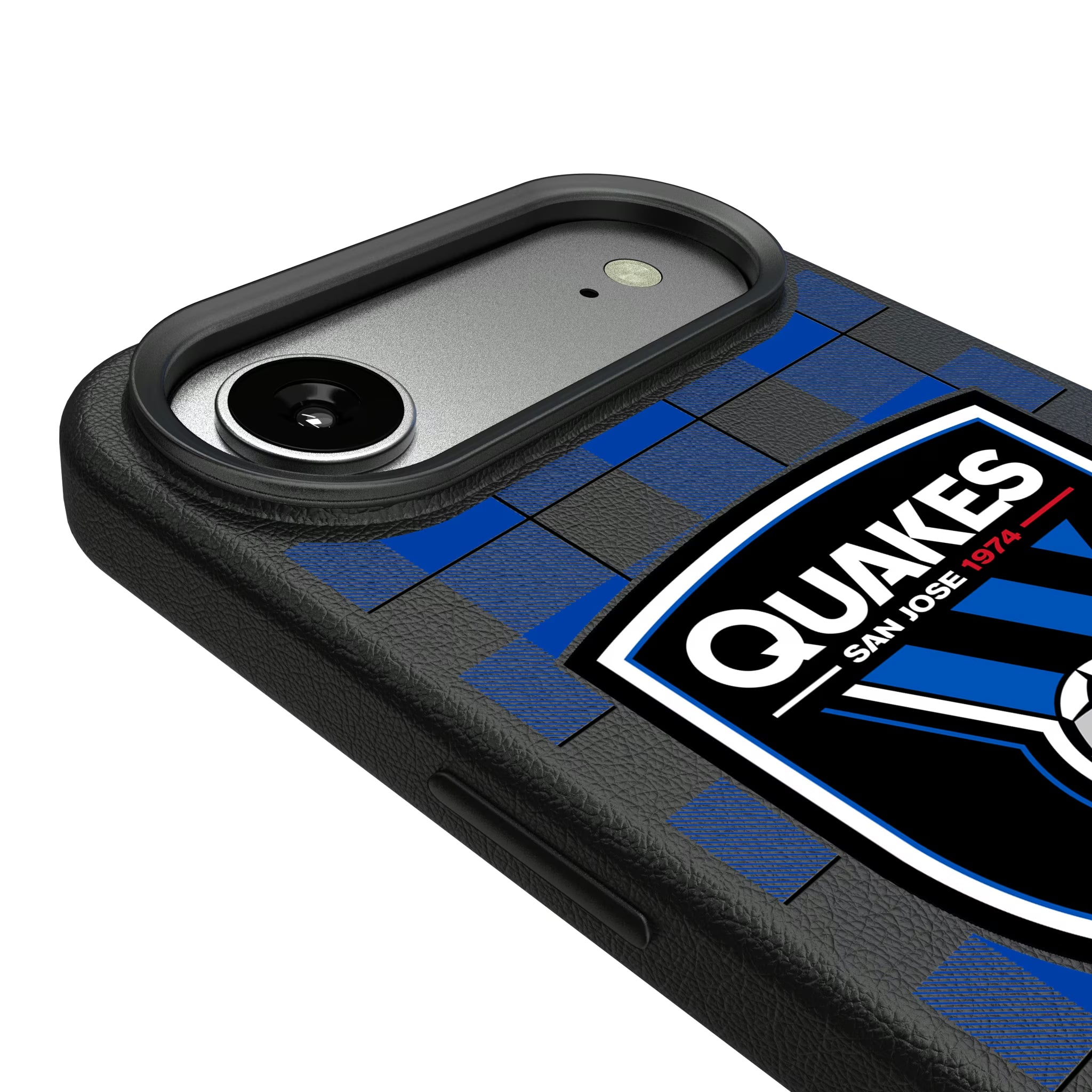 San Jose Earthquakes Plaid iPhone MagSafe Compatible Phone Case for Apple iPhone - Detail#Device_iPhone Air