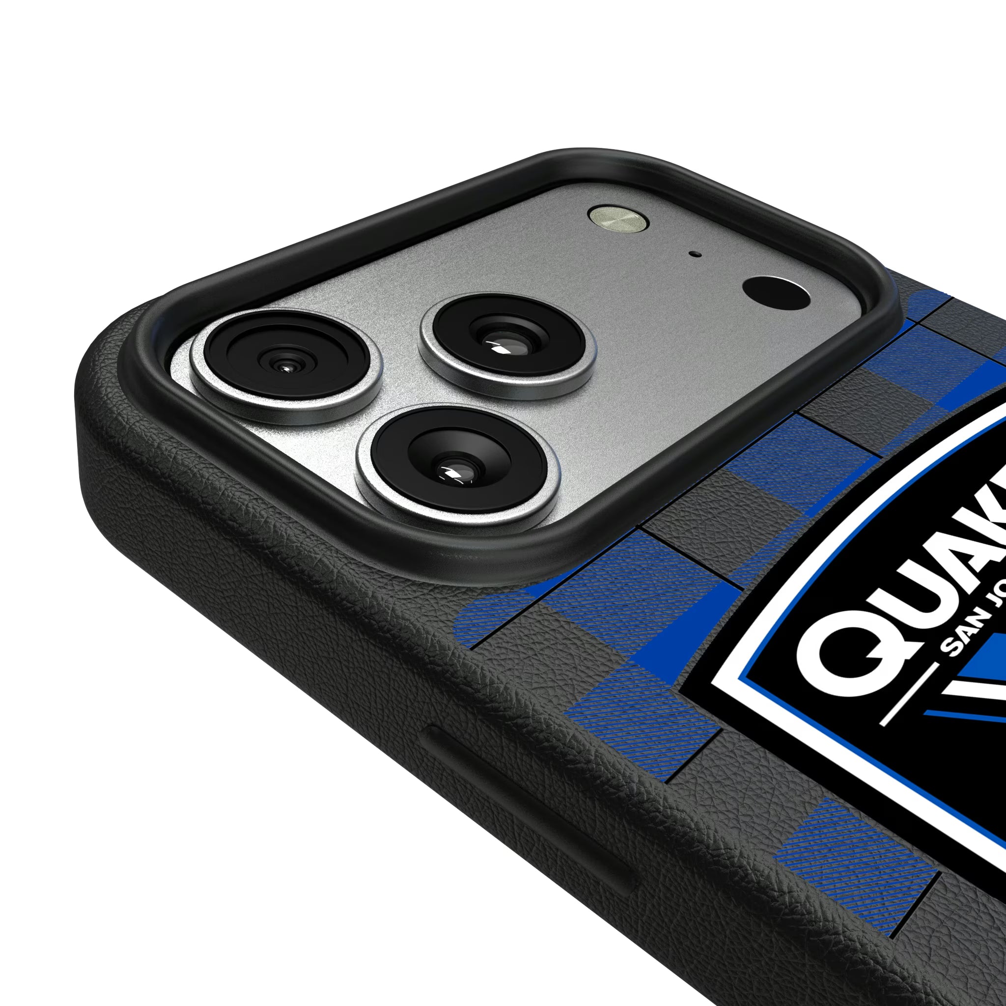 San Jose Earthquakes Plaid iPhone MagSafe Compatible Phone Case for Apple iPhone - Detail#Device_iPhone 17 Pro Max