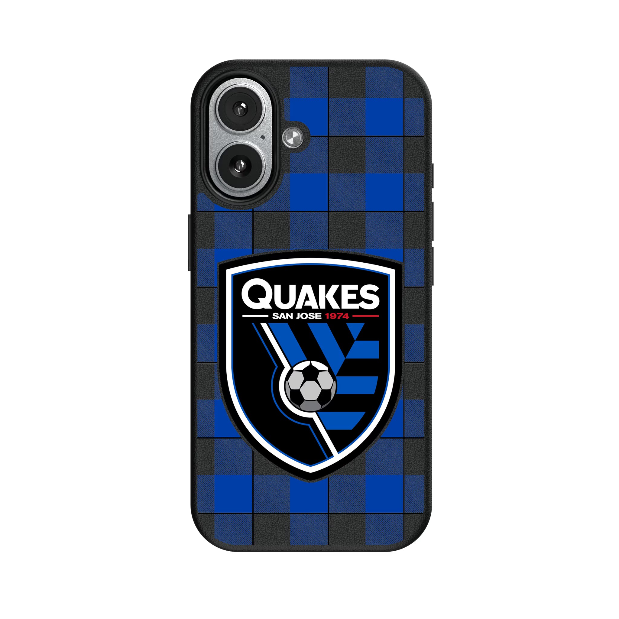 San Jose Earthquakes Plaid iPhone MagSafe Compatible Phone Case for Apple iPhone#Device_iPhone 17