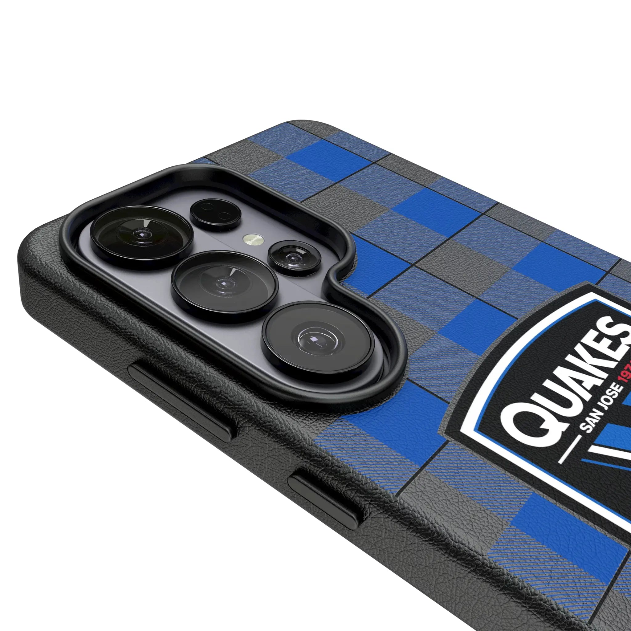 San Jose Earthquakes Plaid Galaxy MagSafe Compatible Phone Case for Samsung Galaxy - Detail#Device_Galaxy S26 Ultra