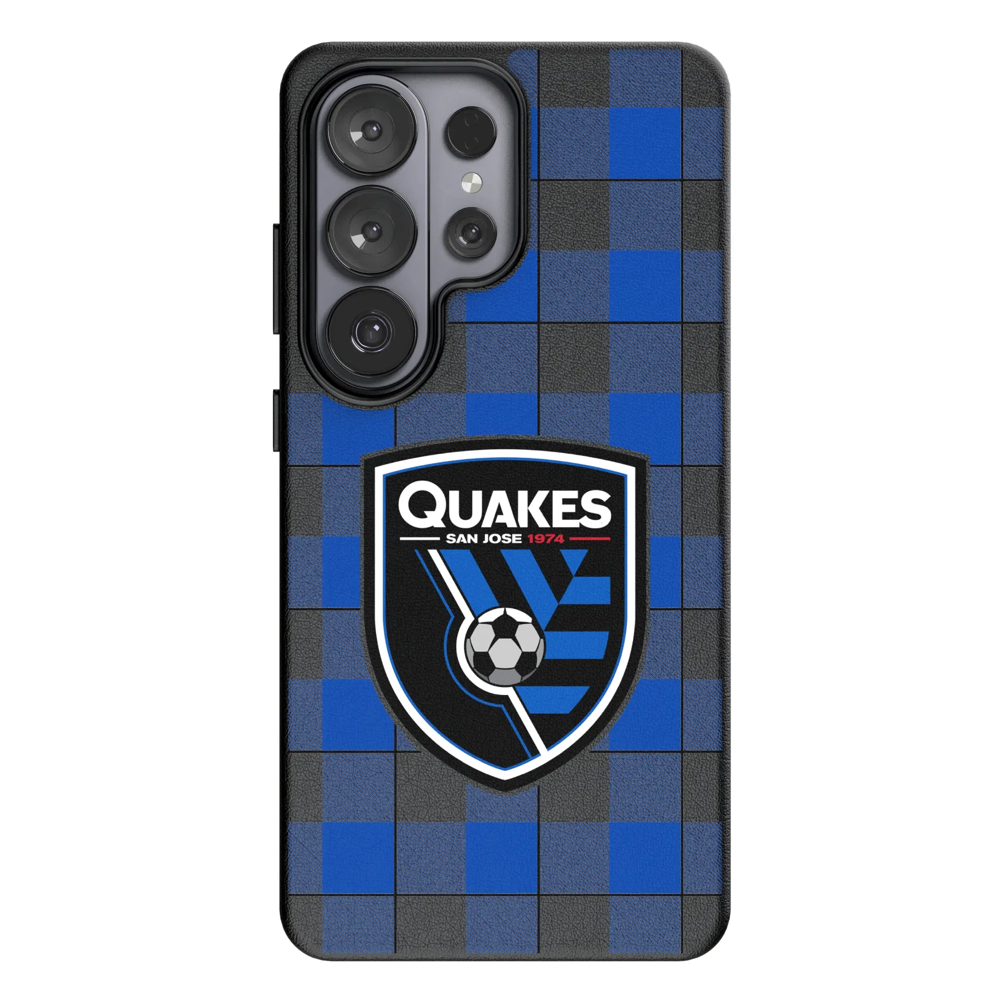 San Jose Earthquakes Plaid Galaxy MagSafe Compatible Phone Case for Samsung Galaxy#Device_Galaxy S26 Ultra